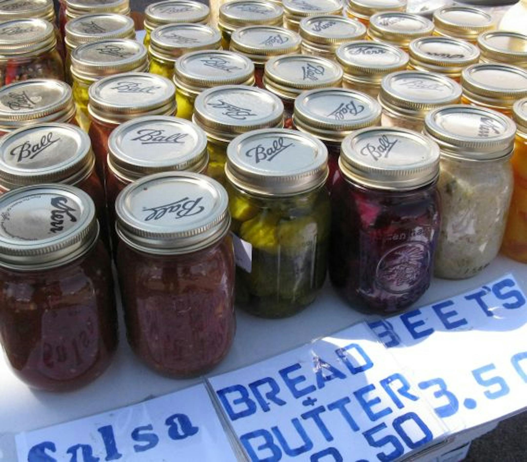 Pickled vegetables from Hazelwood Creek farm