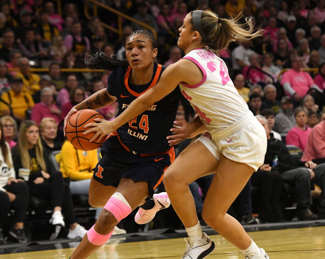 Illinois guard Adalia McKenzie, a former Park Center star, has been averaging 10.7 points and nearly five rebounds for the Illini.