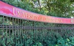 The entrance to the campus of the University of Minnesota. (Ken Wolter/Dreamstime/TNS) ORG XMIT: 1240335 ORG XMIT: MIN1809121916043526