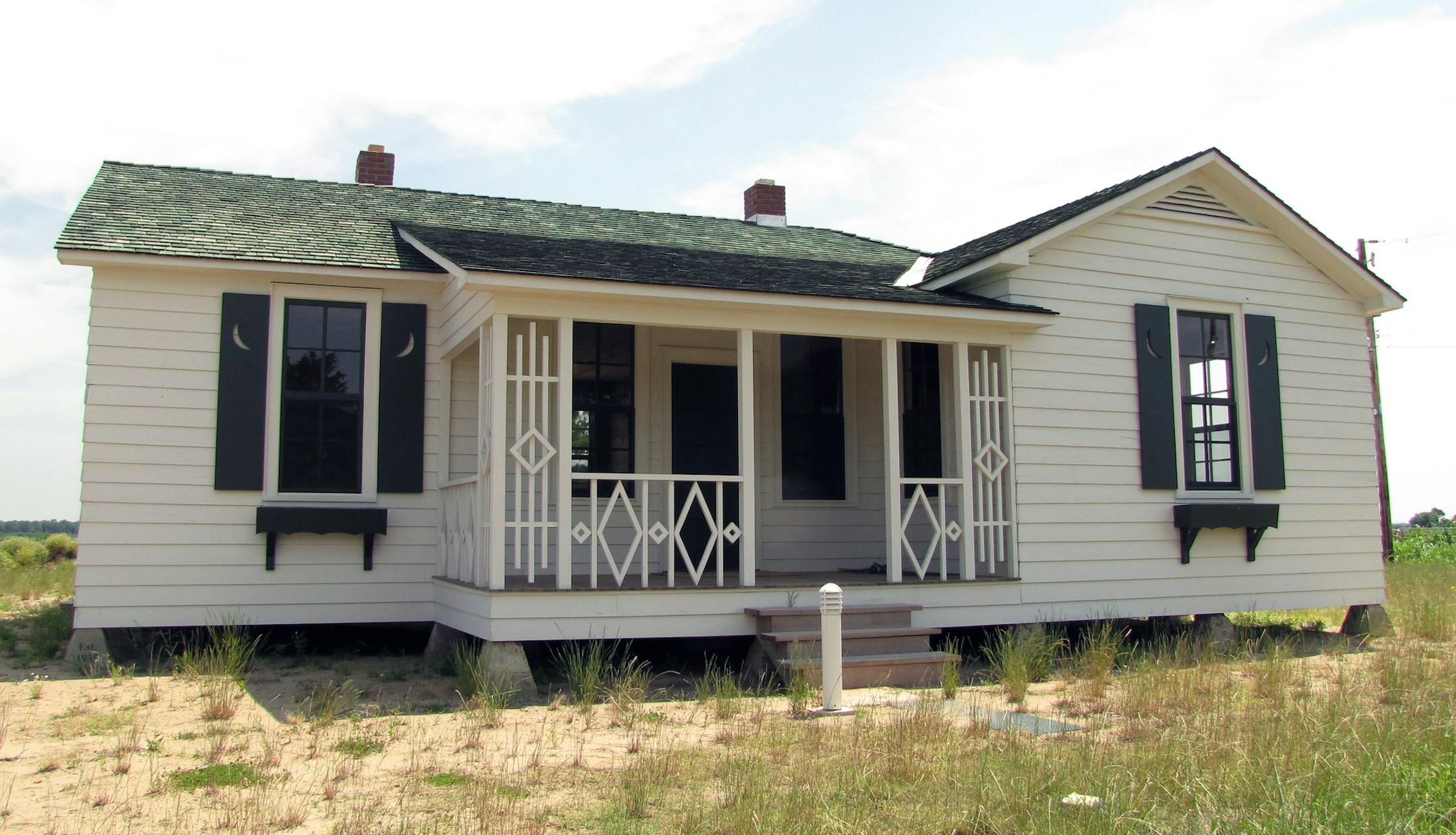 Johnny Cah's boyhood home in Arkansas. The family was selected one of 500 families to form an experimental planned community, Dyess (pronounced Dice) Colony. Part of President Franklin Roosevelt's New Deal, participants in the Depression-era agricultural resettlement program