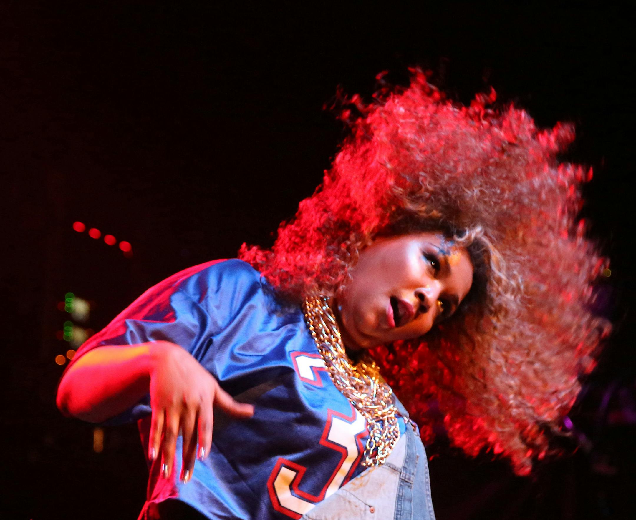 Lizzo opened for Sleater-Kinney . ] (KYNDELL HARKNESS/STAR TRIBUNE) kyndell.harkness@startribune.com Sleater-Kinney and Lizzo at First Ave in Minneapolis, Min., Saturday, February 14, 2015.