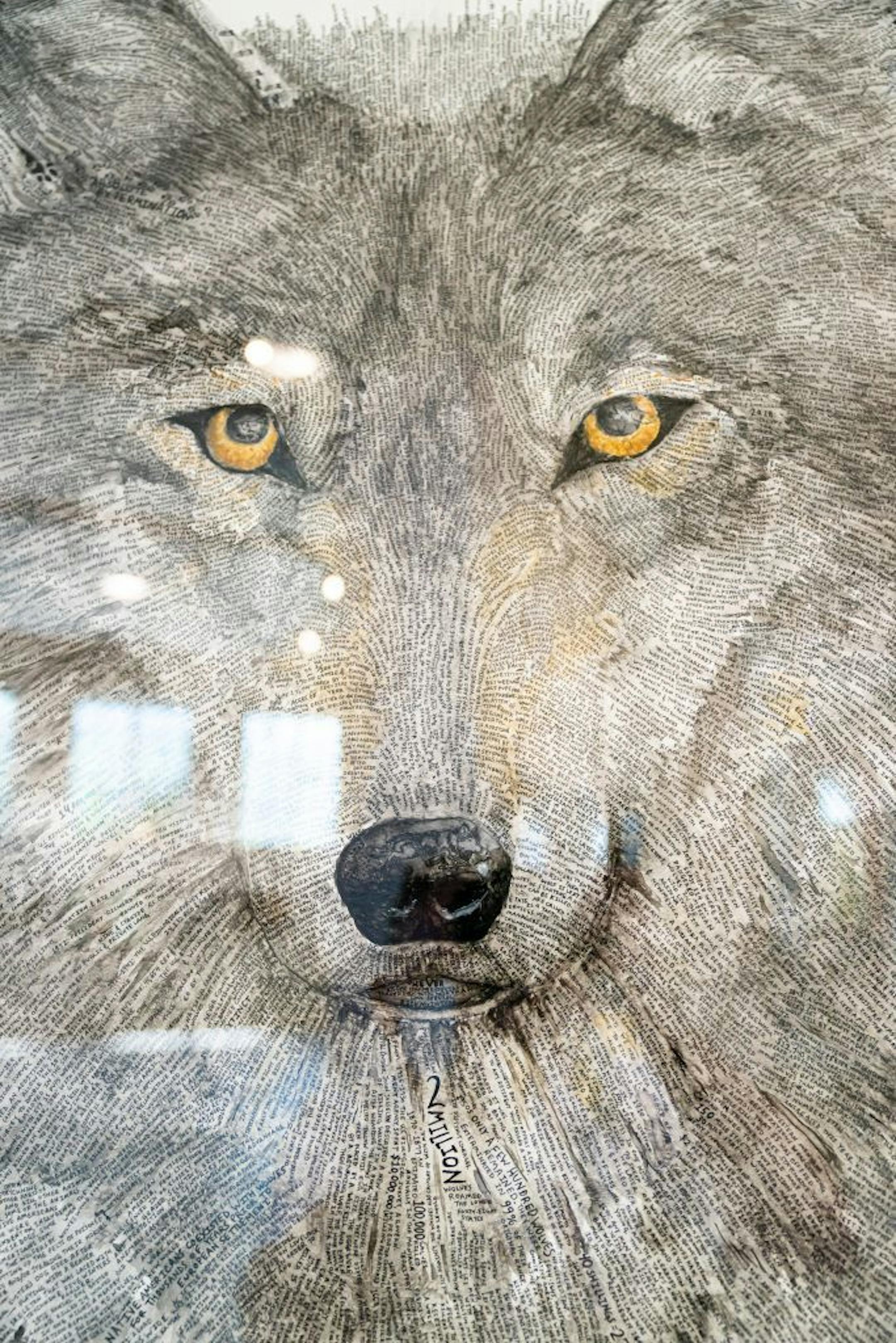 Canis Lupus by Erik J Fremstad, watercolor and archival ink on 300lb cold press paper.