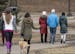 The walking path at Lake of the Isles in Minneapolis was full of people out for fresh air on March 17. The Park Board is urging people to practice soc