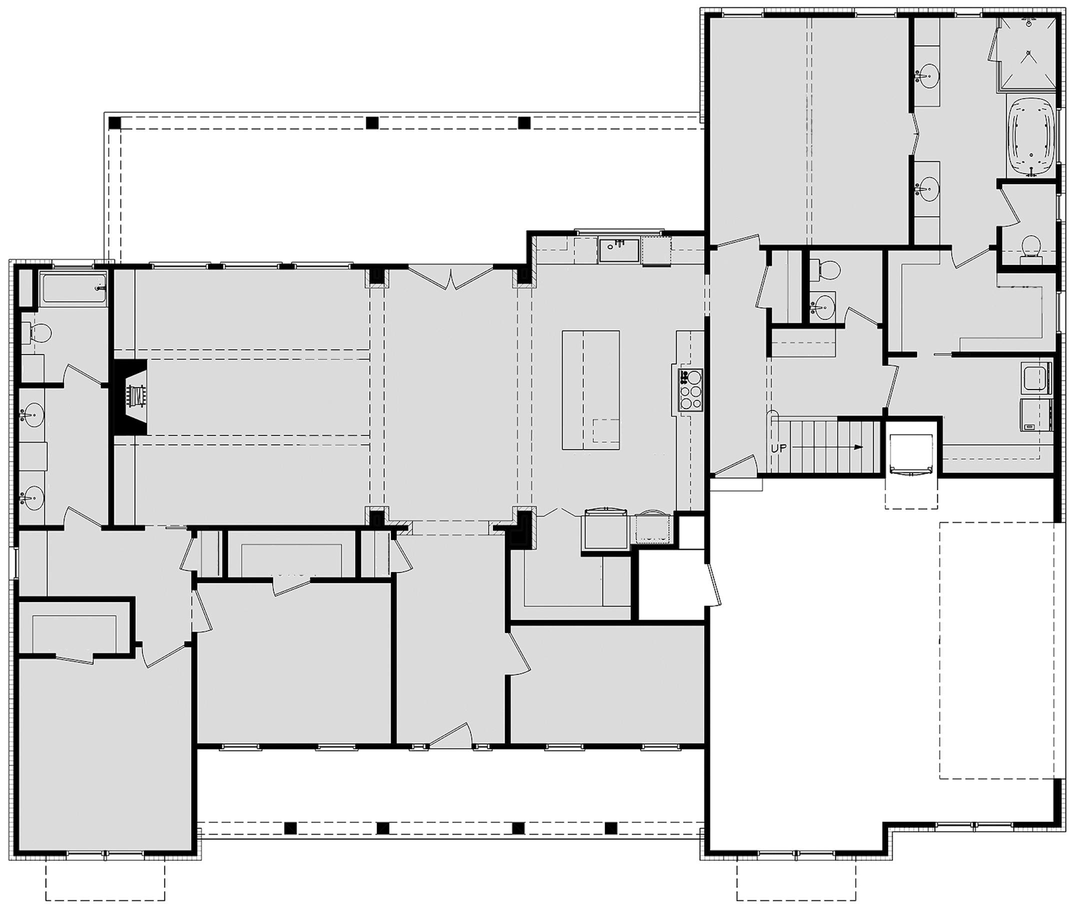 Home plan: Upscale country living