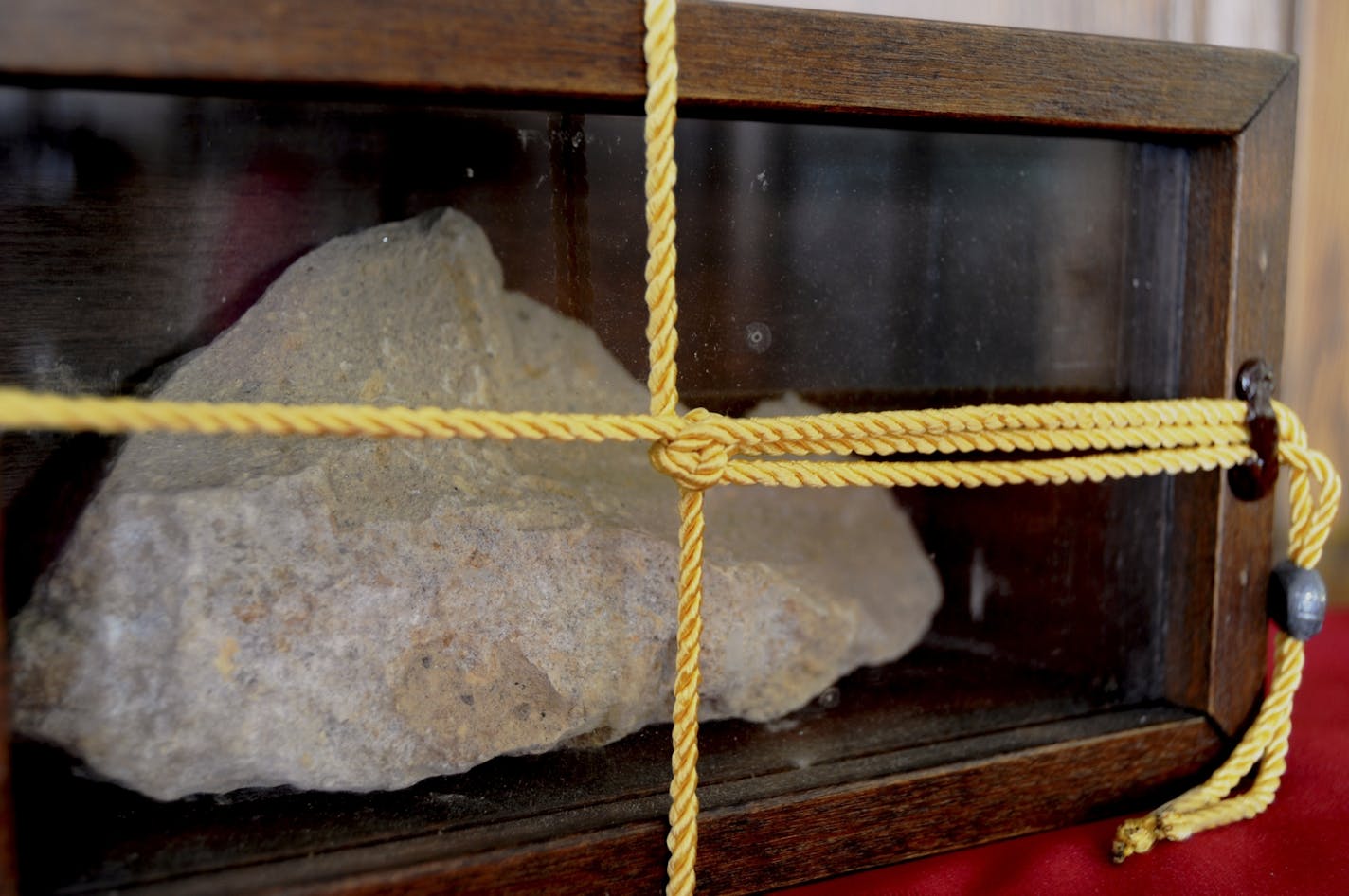 A stone from the sarcophagus of St. Paul in Rome.