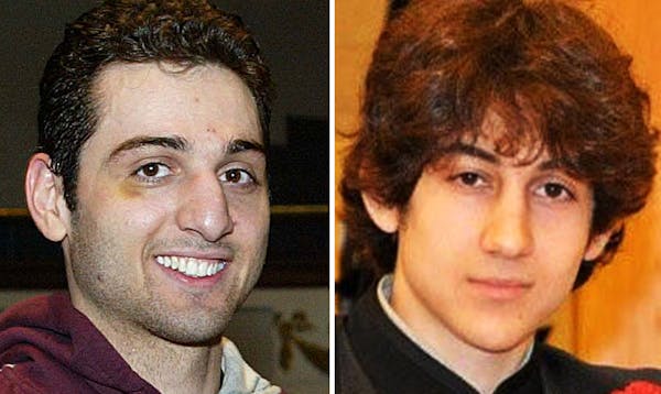 Boston bombing suspects: Tamerlan Tsarnaev, 26, left, and Dzhokhar Tsarnaev, 19.