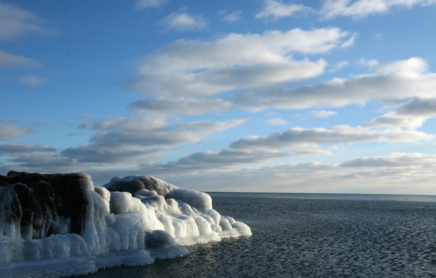 The beauty of Lake Superior in Winter; Bluefin Bay makes a cozy base for seeing the shore, skiing or just hanging out by the fire.