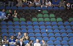 Empty seats at a Timberwolves-Suns game in early January. ] (Aaron Lavinsky | StarTribune) The Minnesota Timberwolves play the Phoenix Suns Wednesday,