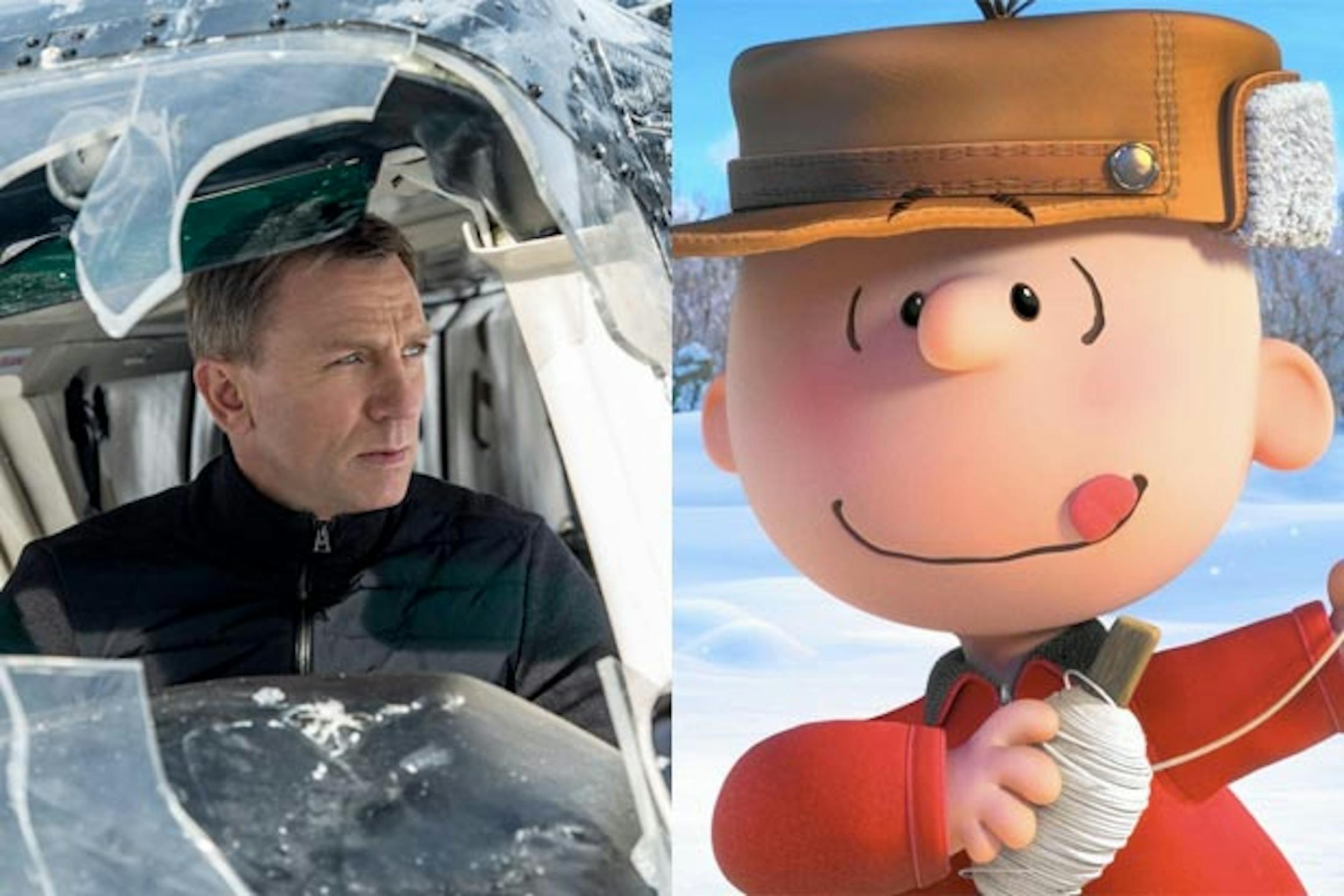 The James Bond movie "Spectre" and "The Peanuts Movie" open this weekend.