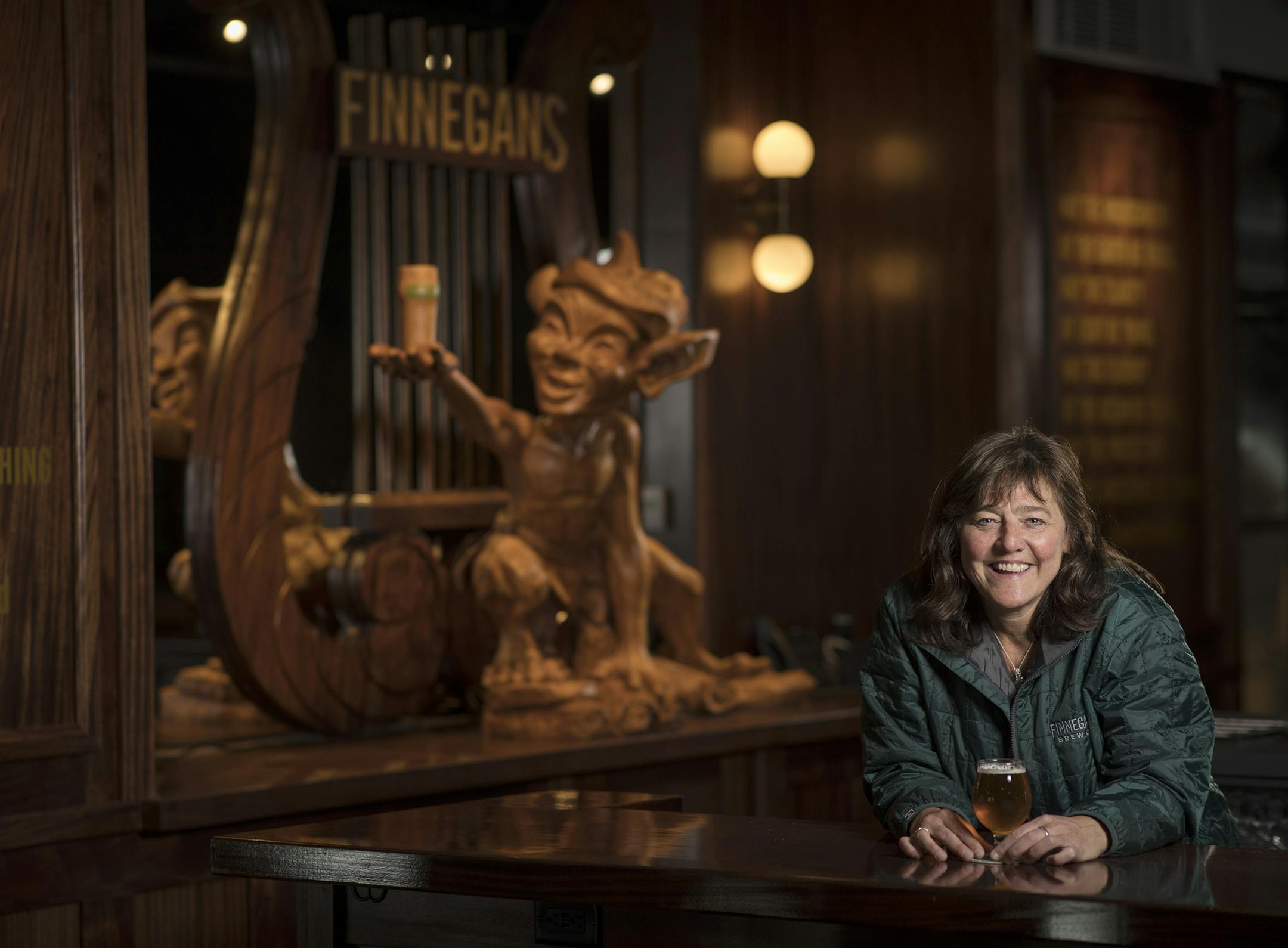 Portrait of Jacquie Berglund Entrepreneur, CEO and Co- Founder of Finnegans Beer Tuesday April 17, 2018 in Minneapolis, MN. JERRY HOLT ï jerry.holt@startribune.com