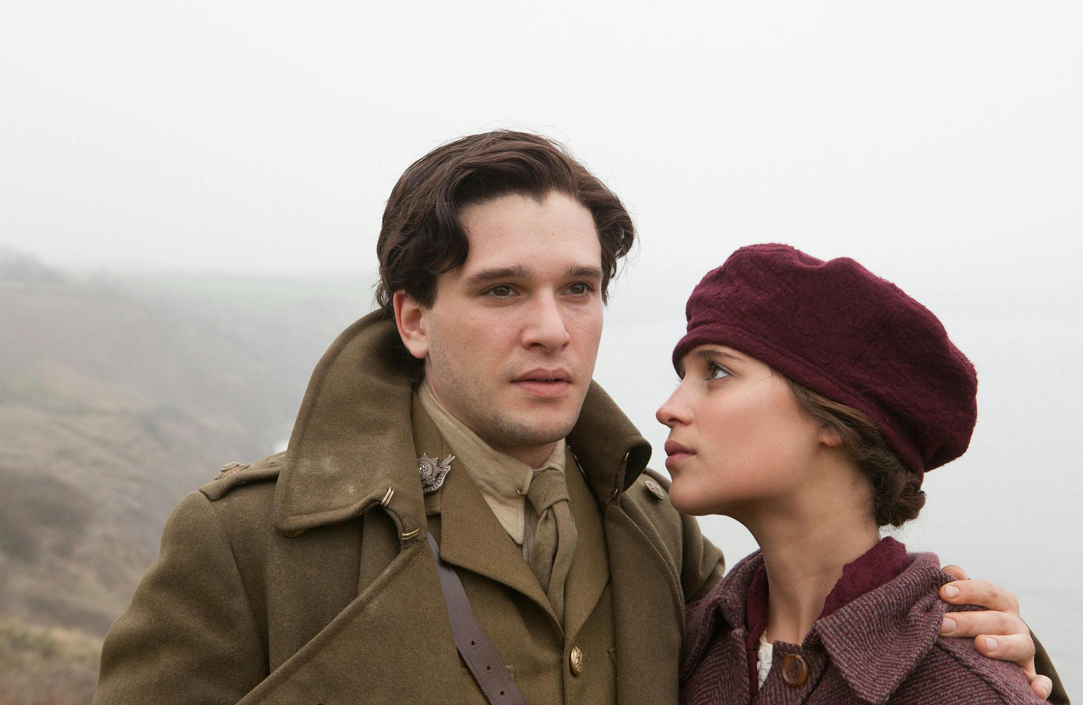Still of Alicia Vikander and Kit Harington in "Testament of Youth." (Sony Pictures Classics) ORG XMIT: 1169079
