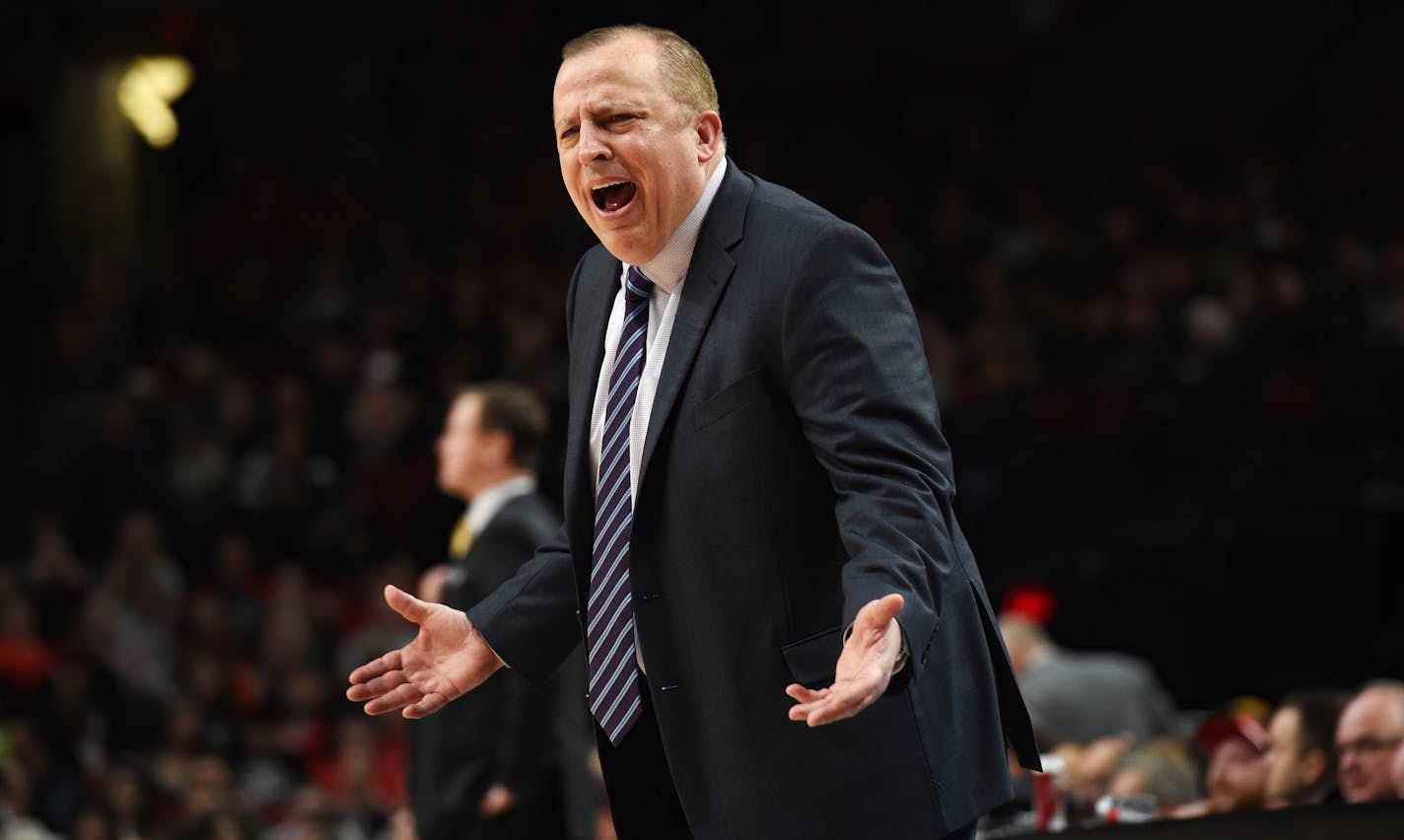 Minnesota Timberwolves coach Tom Thibodeau