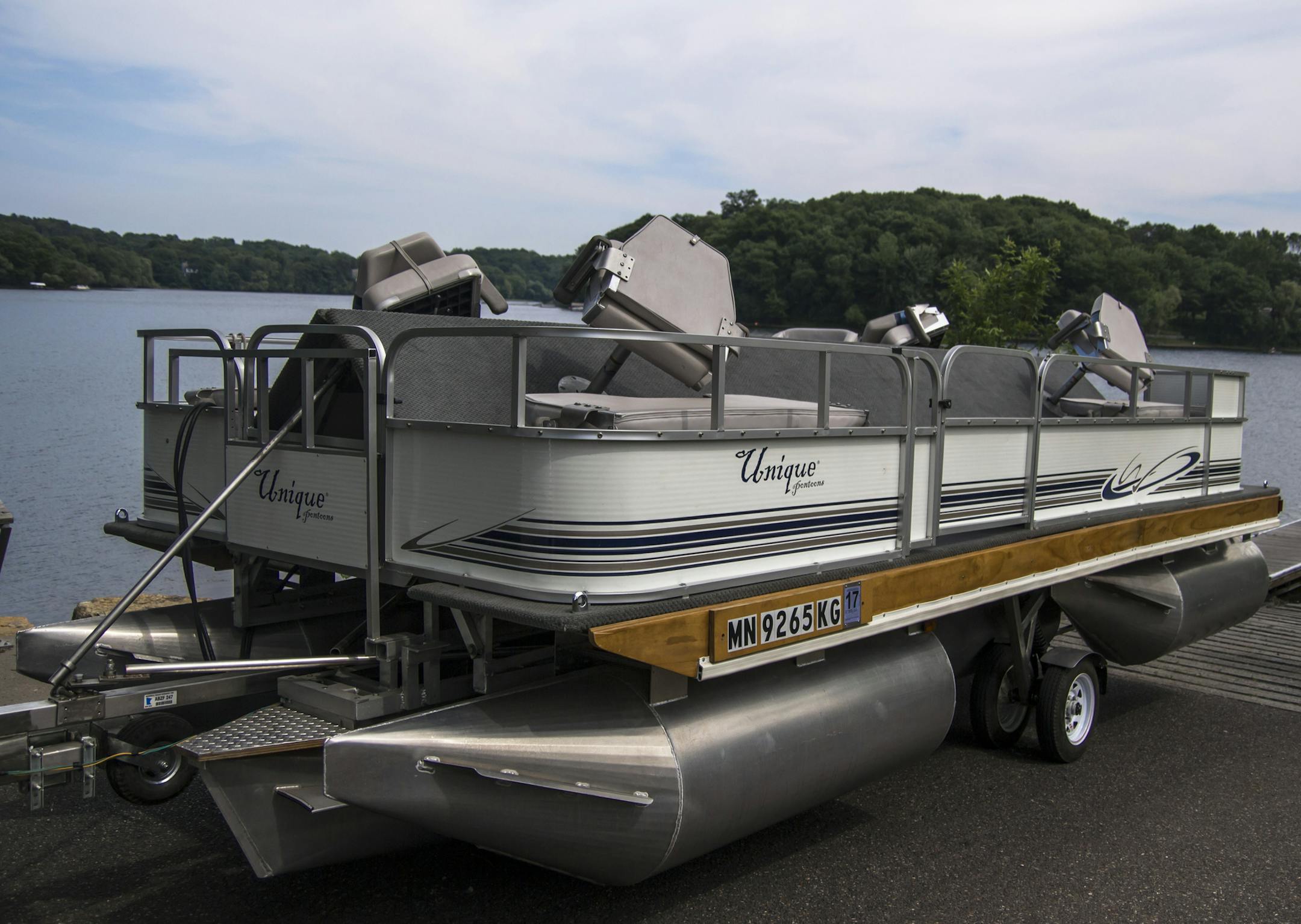 Father and son duo Mark and Jeremy Little of Oakdale invented this flexible pontoon boat that folds to a width of 8.5 feet for legal trailering, launches itself and then unfolds on the water to a market-leading width of 11.5 feet. When Mark Little was dying of lung disease, Jeremy vowed to bring the boat into production.