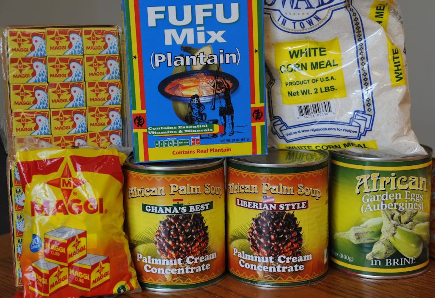 James Sanigular's company Global African Foods recently got a deal with Cub Foods to sell African foods at several area Cub outlets. His goods - cassava flour, palm oil, etc. -- are in Cub's international aisle. Idea is to get basic West African foods into the mainstream grocery supply to cater to growing African immigrant community.