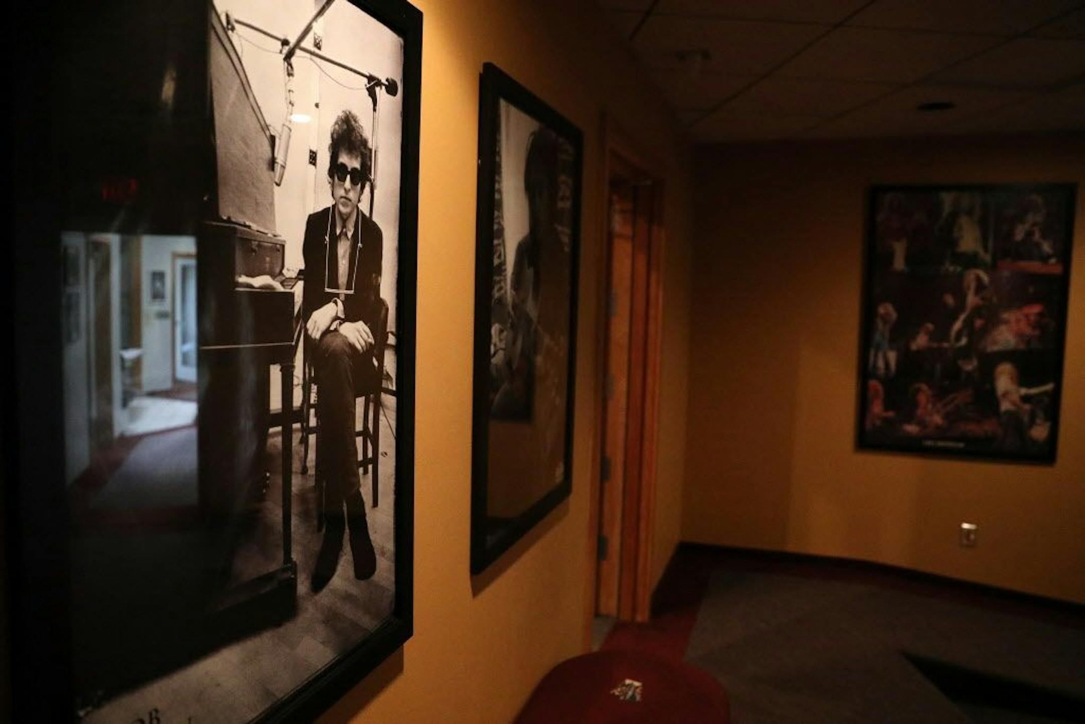 Photos adorned the walls in the former Flyte Tyme Studios.