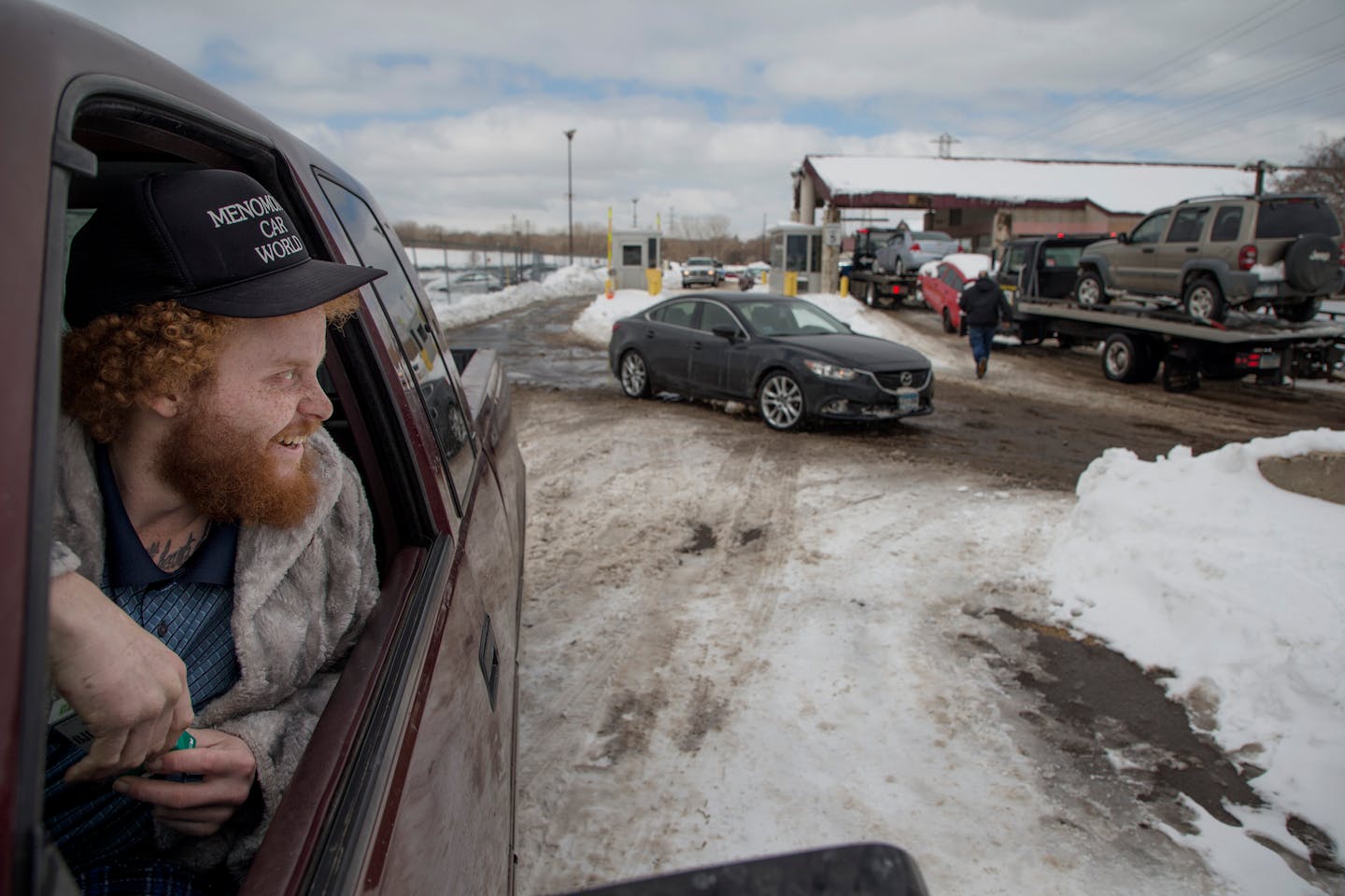 Chuck Williams retrieved his truck from the Minneapolis impound lot Monday morning.