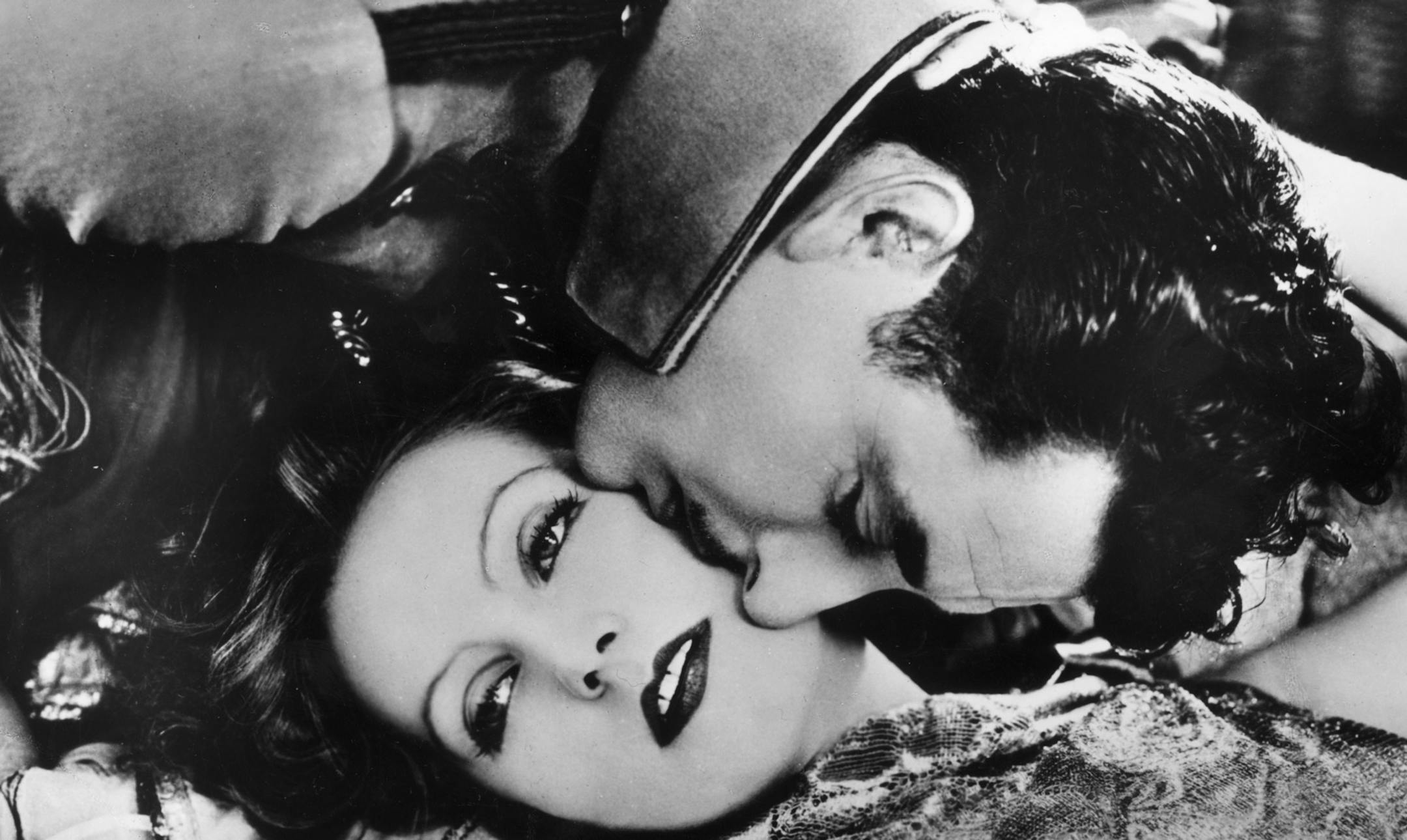 Greta Garbo and John Gilbert in "Flesh and the Devil," MGM silent film of 1927. Handout photo; blurb on back says only the cameraman and director were allowed on the set. Photo/ Universal Picture Co. Inc.
