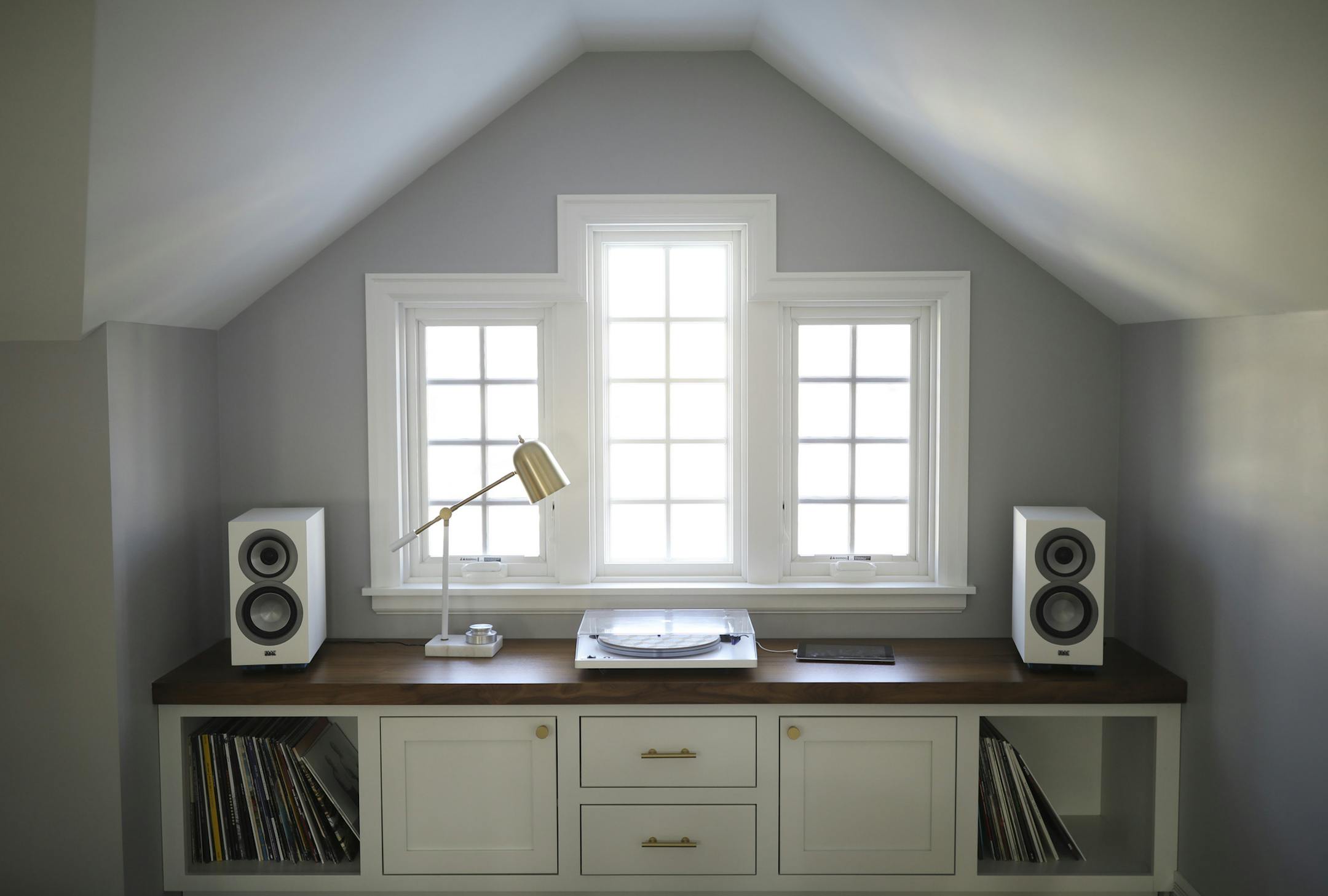 A second floor family room with a music nook was one benefit of building an attached garage to their south Minneapolis home. ] JEFF WHEELER &#xef; jeff.wheeler@startribune.com Marlo & Shawn Eilefson remodeled their south Minneapolis Tudor extensively to make it more livable for their family. They were photographed Tuesday, February 27, 2018 in their home near Lake Nokomis.
