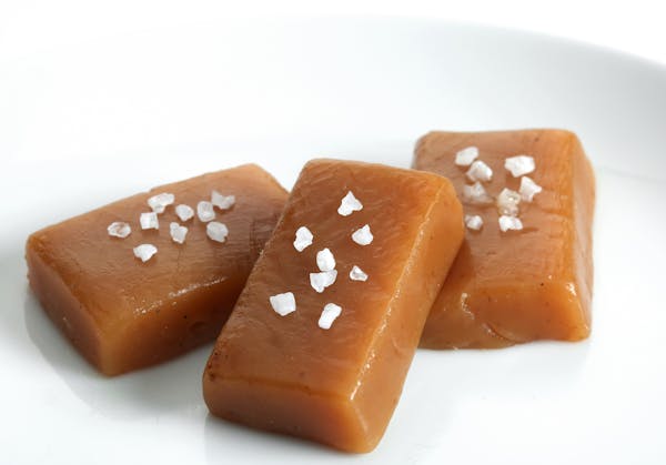 A simple soft caramel from "Chocolates and Confections, at Home with the Culinary Institute of America," is the easiest way to go. (E. Jason Wambsgans