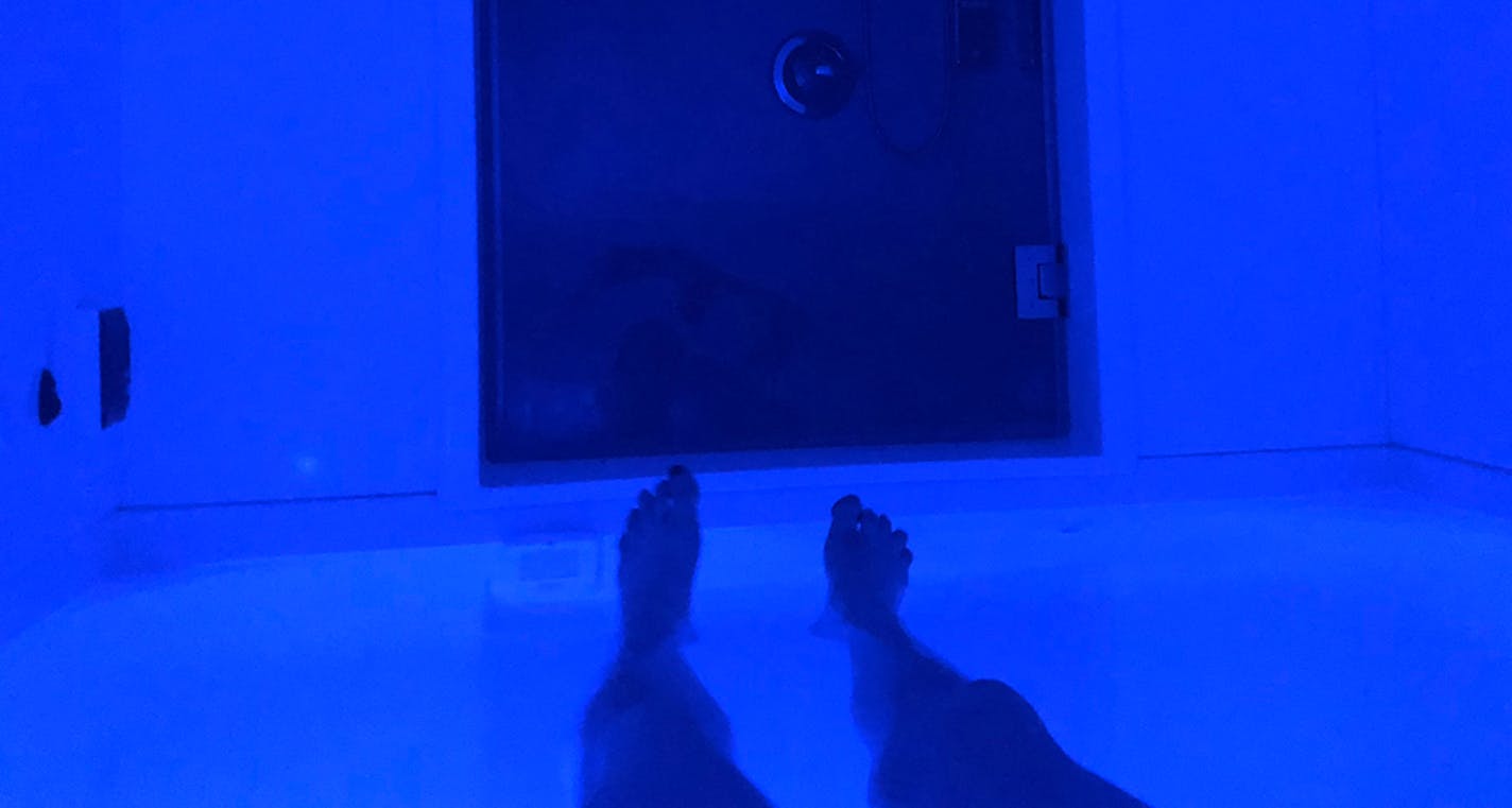 Can saltwater sensory deprivation tanks ease stress? We tried it at Sanctuary Float Spa in Minnetonka.