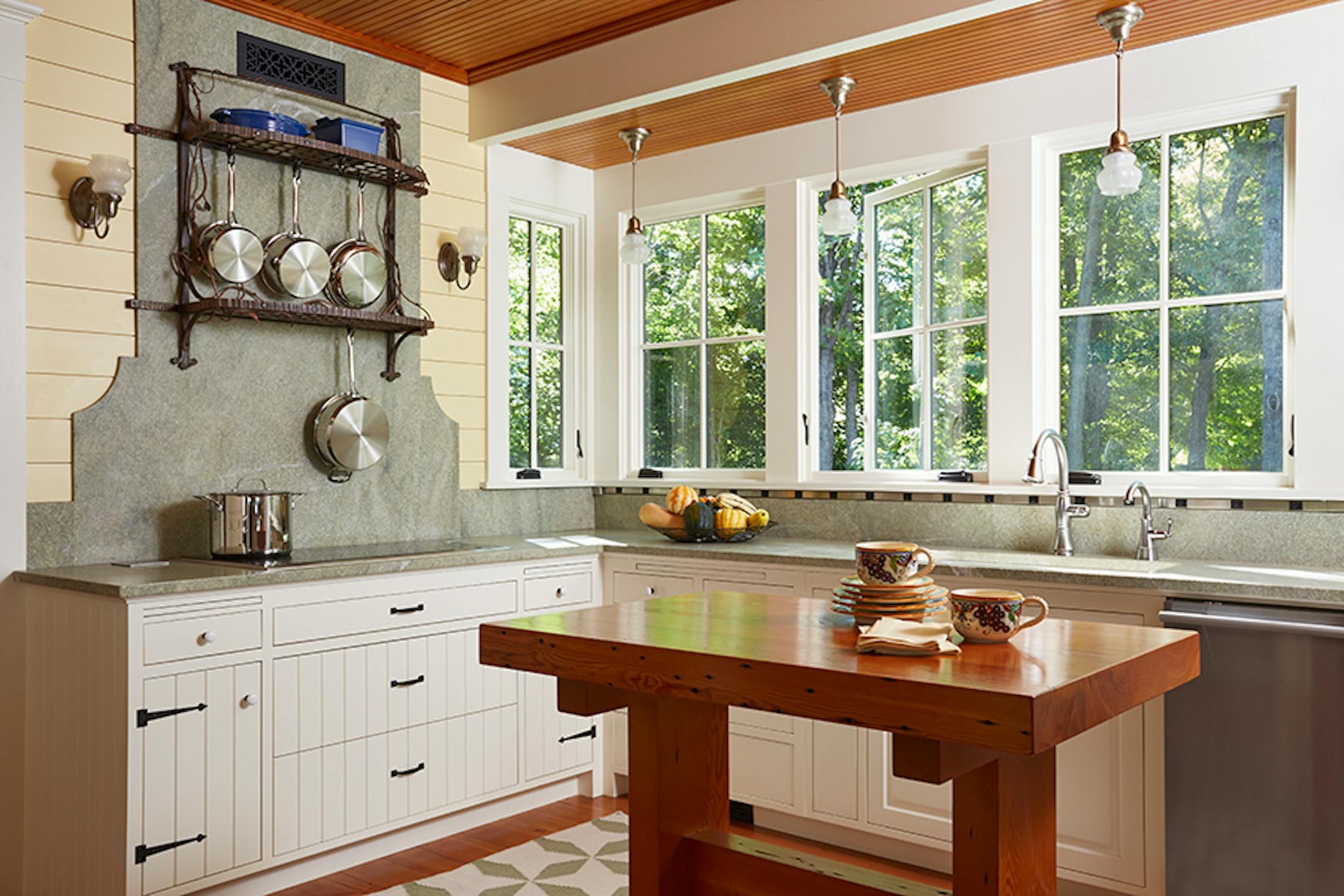 Island Retreat. A new cottage on Lake Minnetonka's Crane Lake evokes the century-old cottages already there, by David Heide Design Studio.