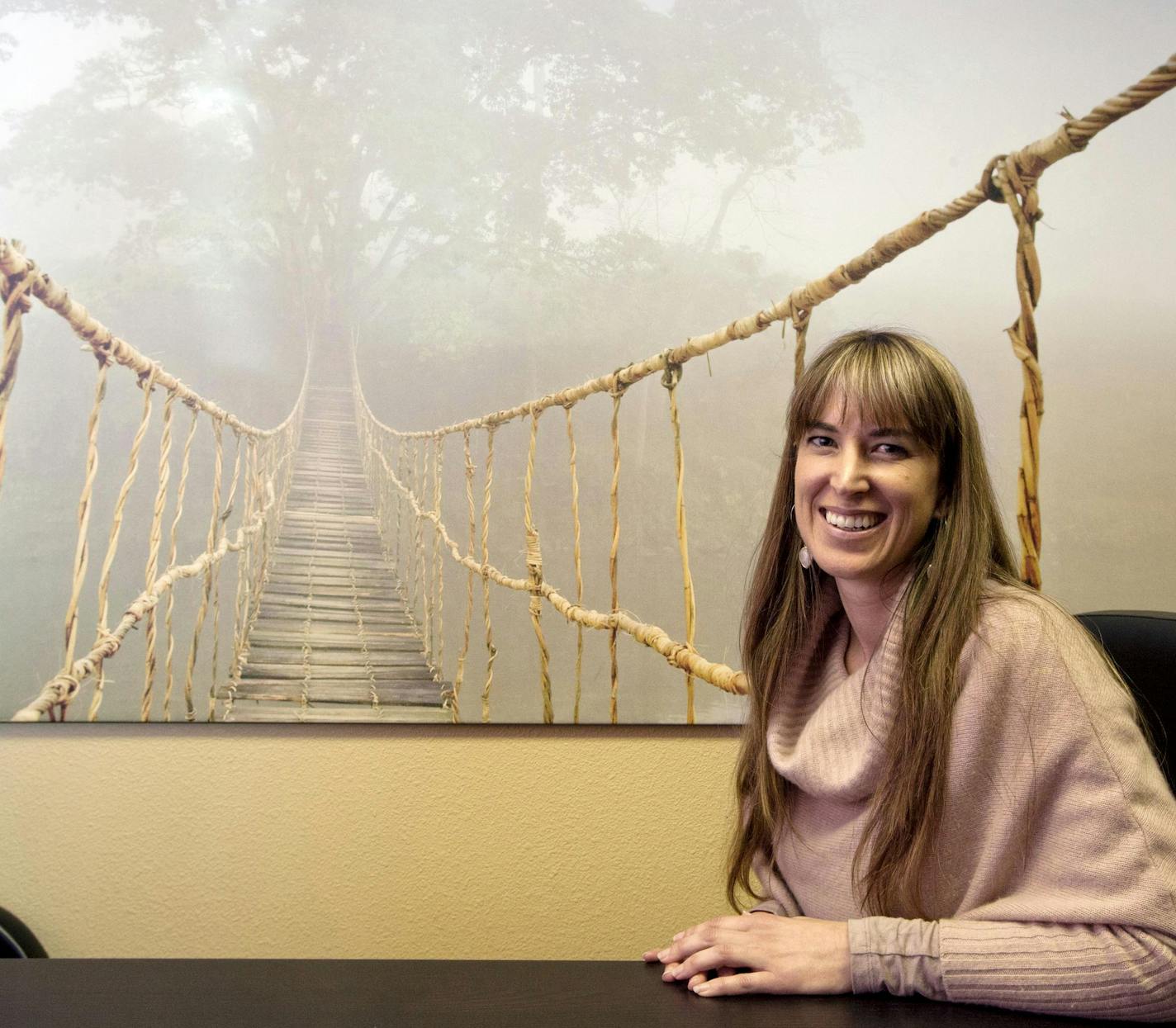 Lawyer Michelle Crosby, founded Wevorce with the idea that a mediated divorce service can be less costly and more sensitive than going to court and wading through the conventional legal system. (AP Photo/Idaho Statesman, Darin Oswald) ORG XMIT: IDBOI101