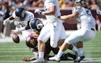 Gophers receiver Rashad Still fumbled against Kent State, and the Golden Flashes returned it for a touchdown in Minnesota's 10-7 victory on Sept. 19.