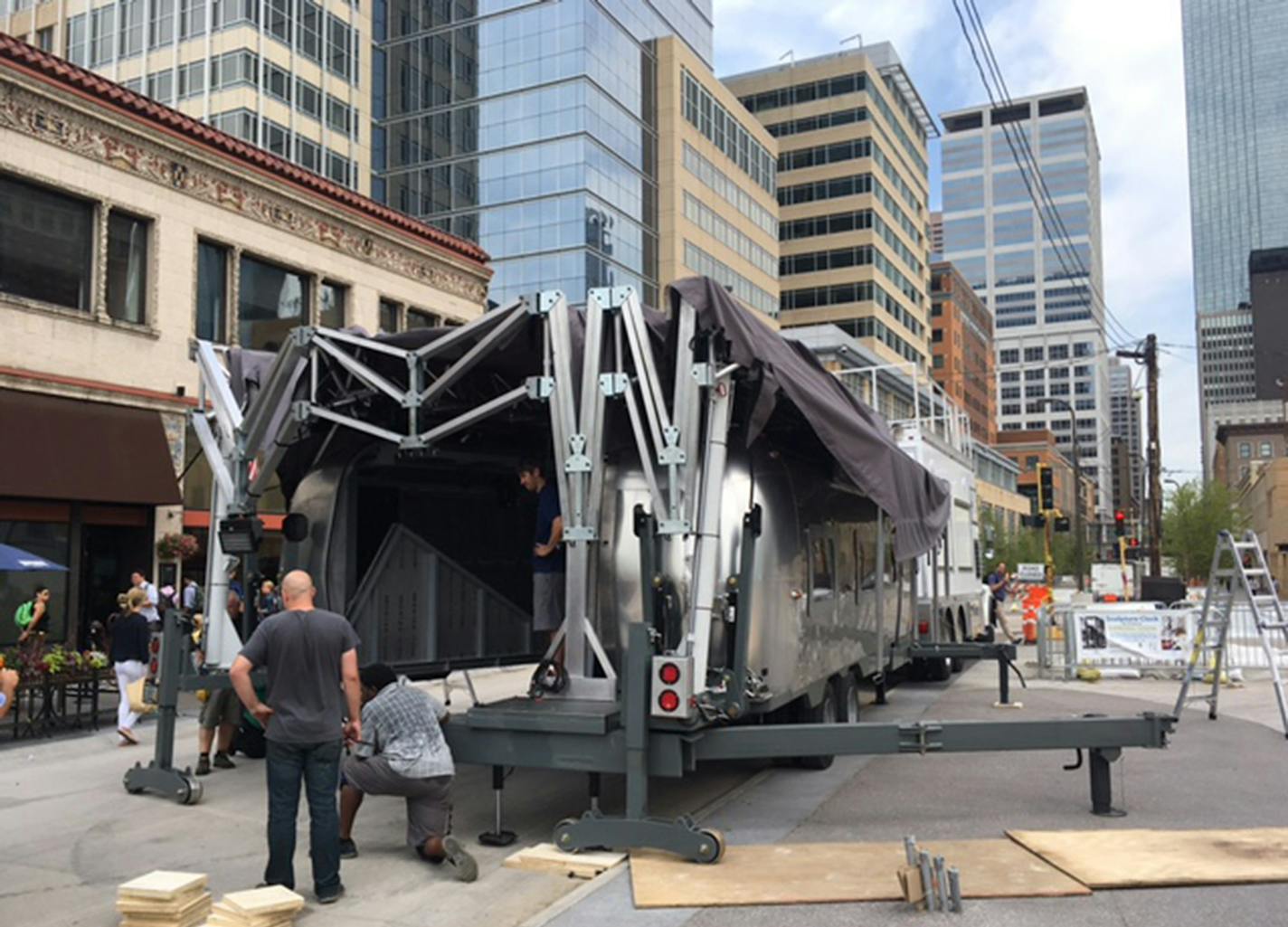 NFL Network&#x2019;s MediaCruiser was set up last week in Minneapolis for a practice run for the upcoming Super Bowl.