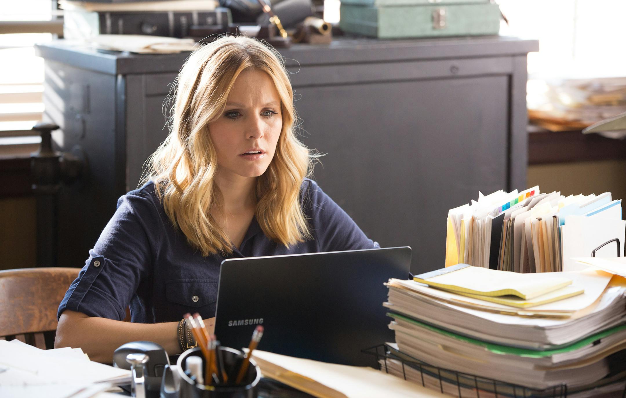 This image released by Warner Bros. Pictures shows Kristen Bell in a scene from "Veronica Mars." (AP Photo/Warner Bros. Pictures, Robert Voets)