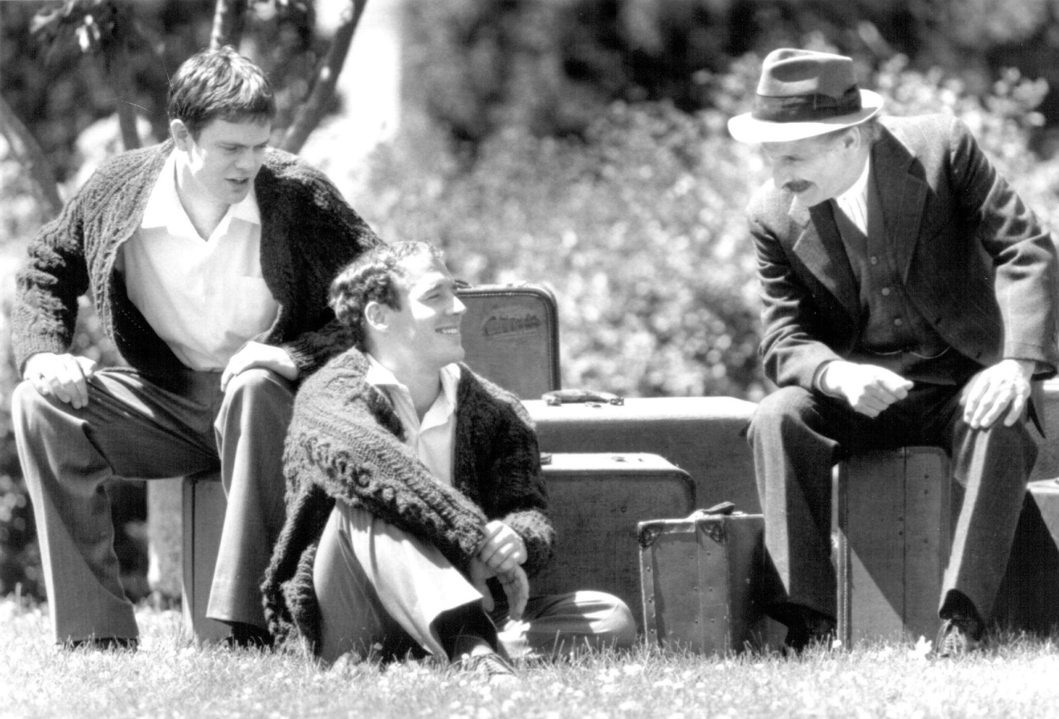 The Guthrie Theater Joe Dowling - Artistic Director. David Hawkanson - Managing Director (Left to Right) Gar Private (Rainn Wilson) encourages his other self, Gar Public (Lee Mark Nelson), to communicate with his father S.B. O‚ÄôDonnell (Donal Donnelly) on the eve of Gar‚Äôs departure to America in the Guthrie Theater production of Brian Friel‚Äôs comedy Philadelphia, Here I Come! Directed by Guthrie Artistic Director Joe Dowling, Philadelphia H