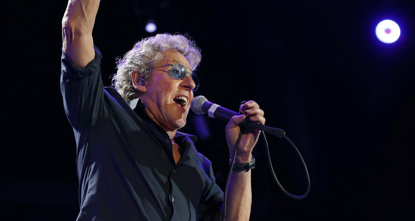 Singer Roger Daltrey of The Who performed at Target Center. ] CARLOS GONZALEZ cgonzalez@startribune.com - May 1, 2016, Minneapolis, MN, Target Center, The Who the legendary British rock group on its final tour