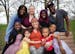 Donna Traefald, center, surrounded by kids and grandchildren.