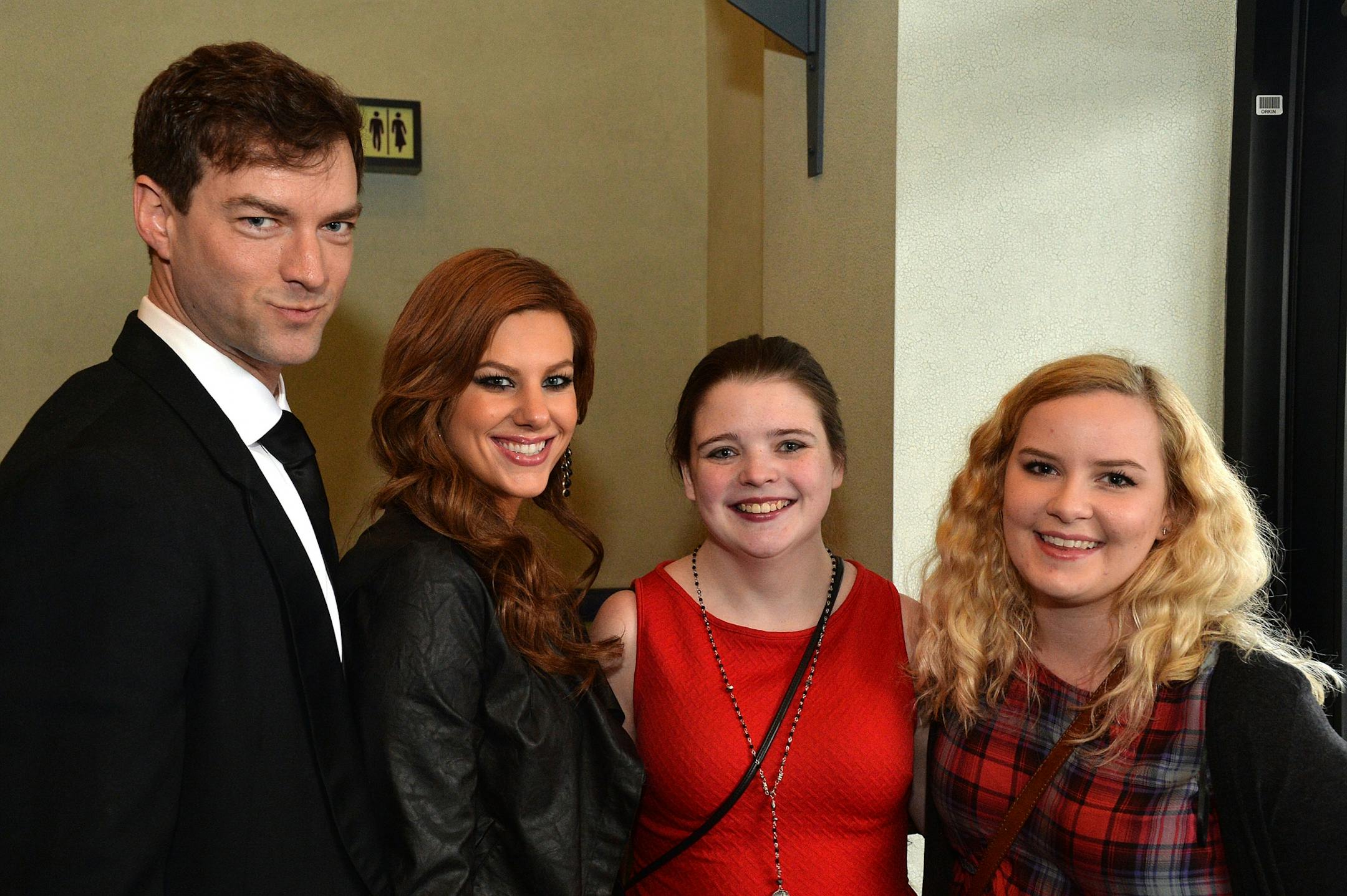 From left, The Public Domain actors Peter Christian Hansen and Amy Cocchiarella with Madeleine Fors and Chloe Campbell.