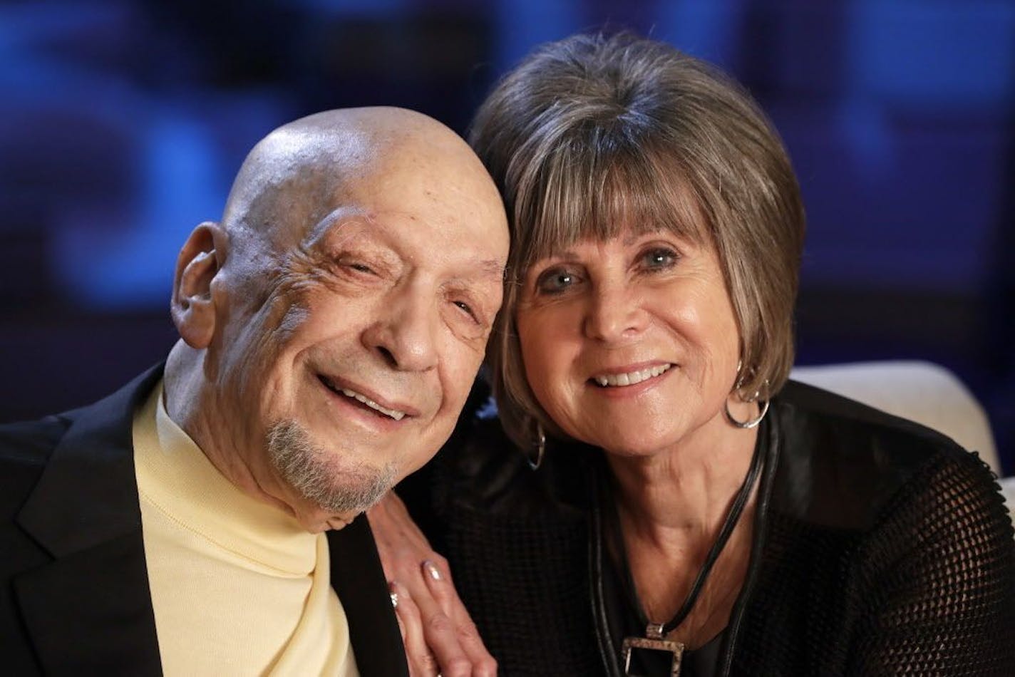 In this Sept. 22, 2016 photo, songwriter Fred Foster poses with Barbara �Bobbie" Eden, right, at the Country Music Hall of Fame and Museum in Nashville, Tenn. Eden's last name was McKee when she worked as a secretary in the same office building with Foster when he and Kris Kristofferson wrote �Me and Bobby McGee.� Her name was the inspiration for the song.