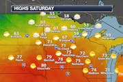 Warm Late October Weekend Ahead - Strong Storms Possible Sunday Night