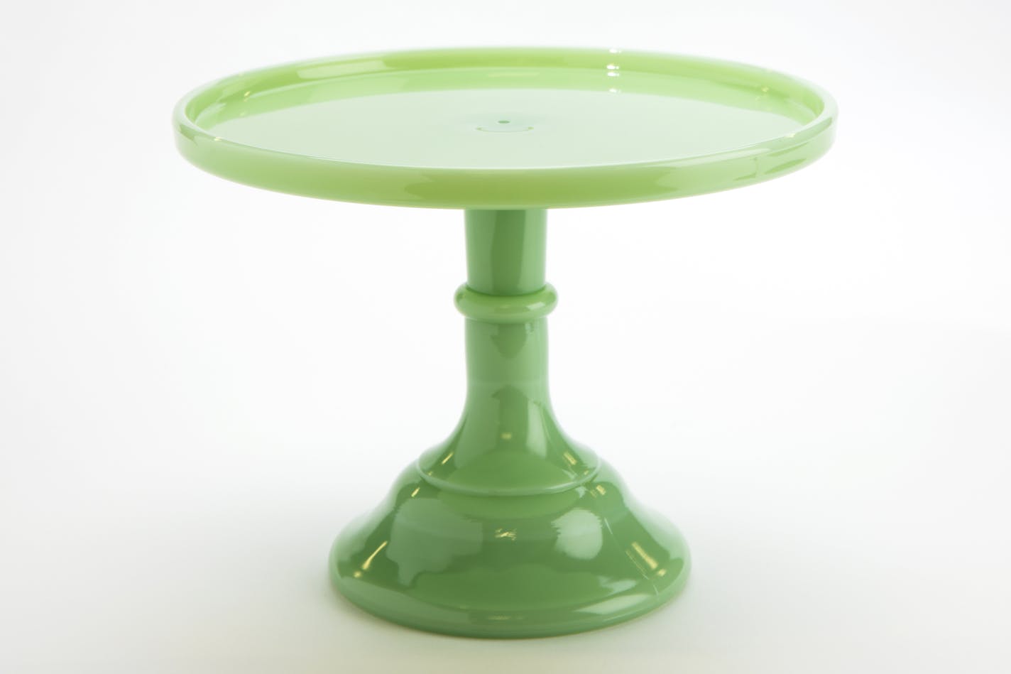 Mosser jadeite cake stand, $49