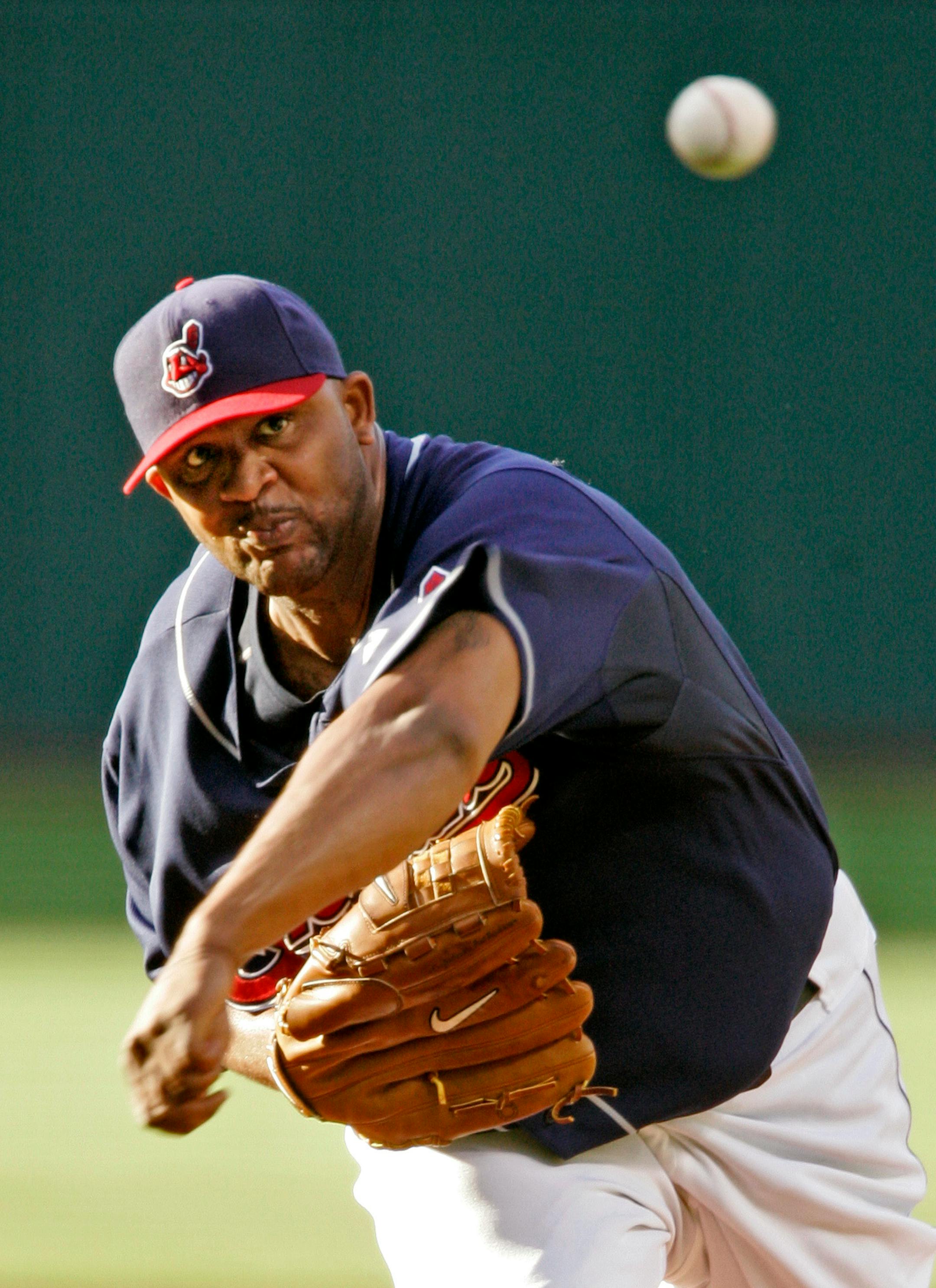 Lefthander CC Sabathia, then with Cleveland in 2008.