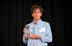 Male Athlete of the Year Matias Maule is recognized during the Star Tribune's All-Metro Sports Awards gala Wednesday, July 27, 2022 at Allianz Field i