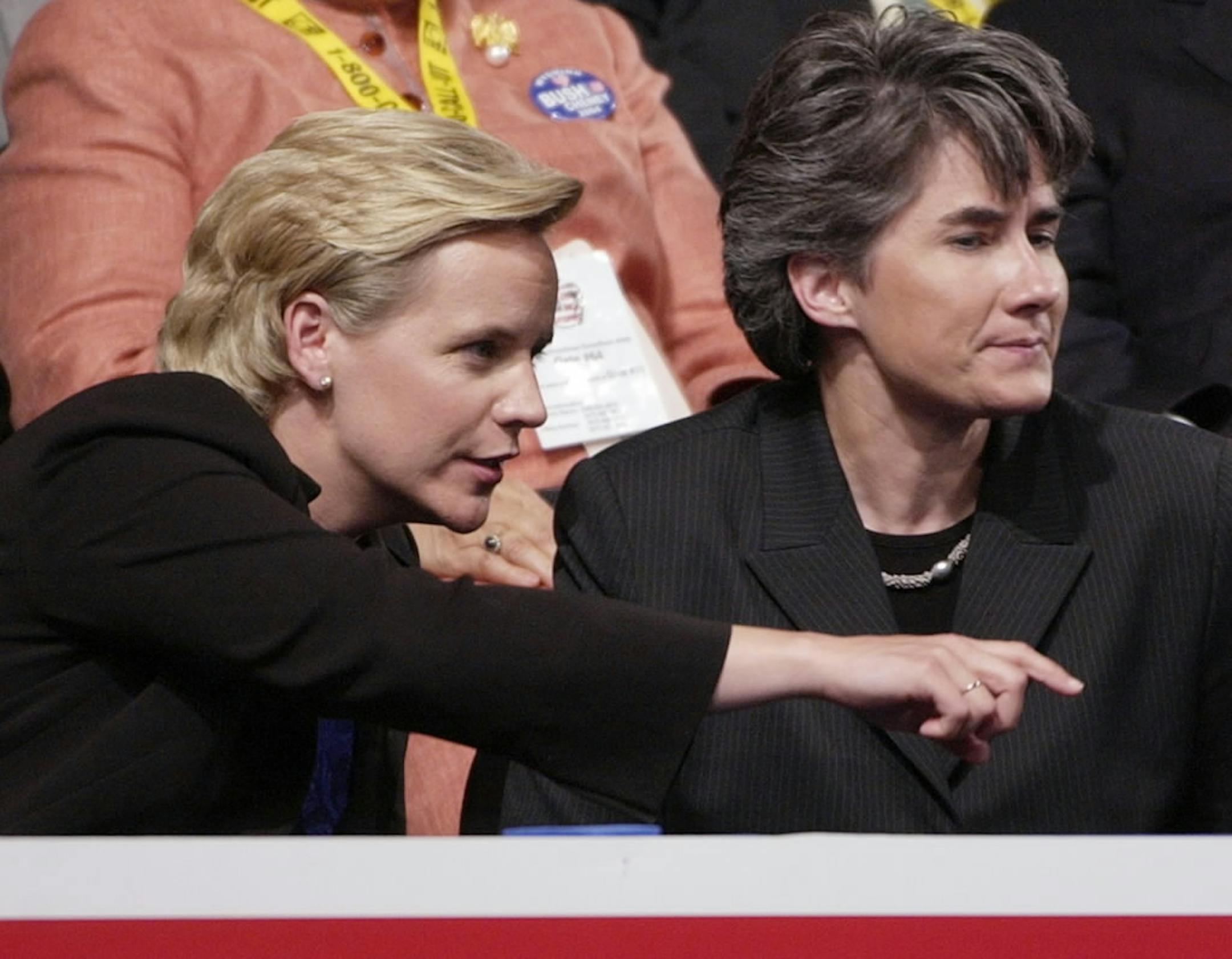 Mary Cheney, left, and her partner, Heather Poe