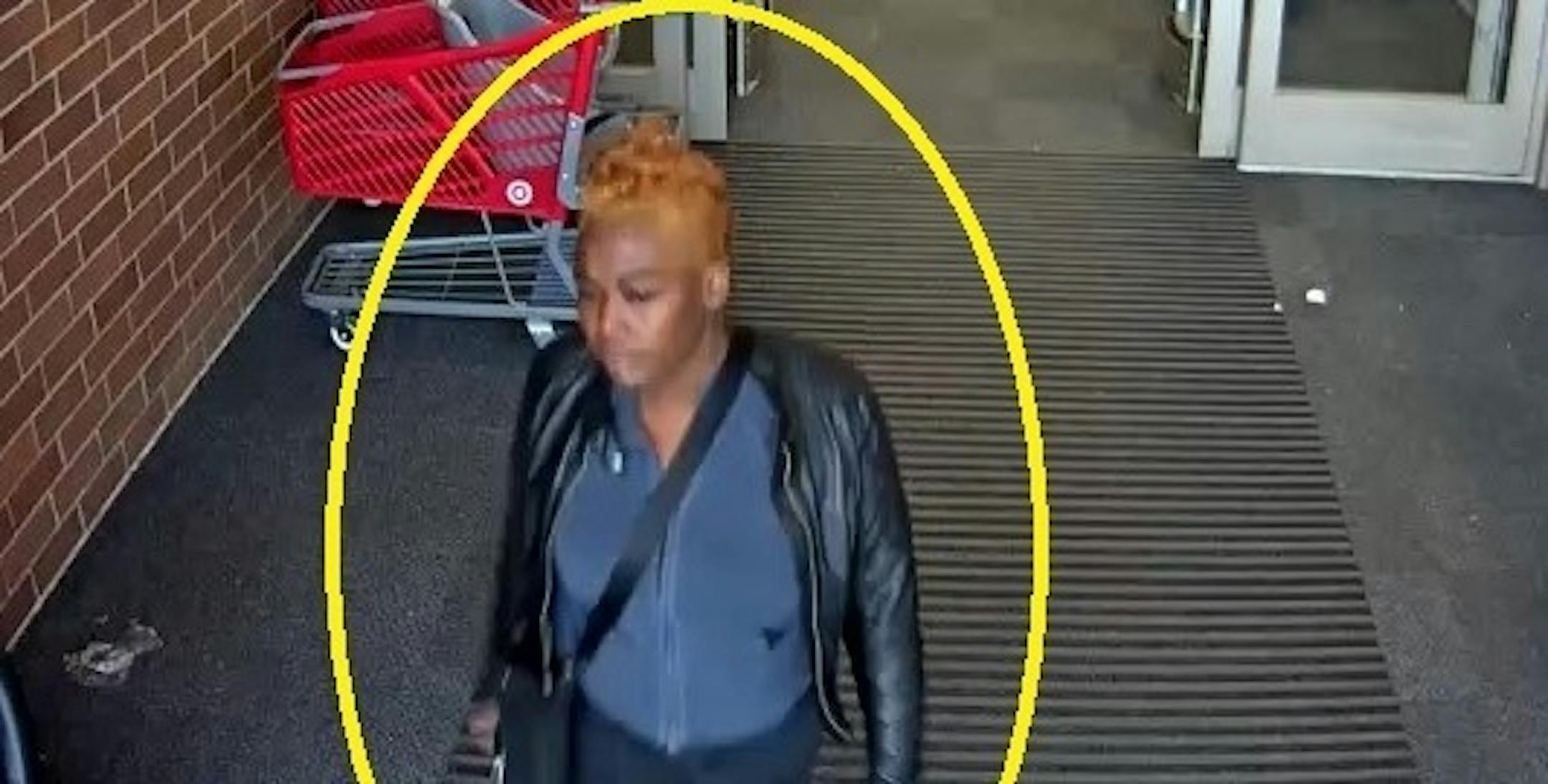 This image of a woman, circled by police in this photo, is from Target surveillance. She is suspected of stealing from women's purses in Roseville.