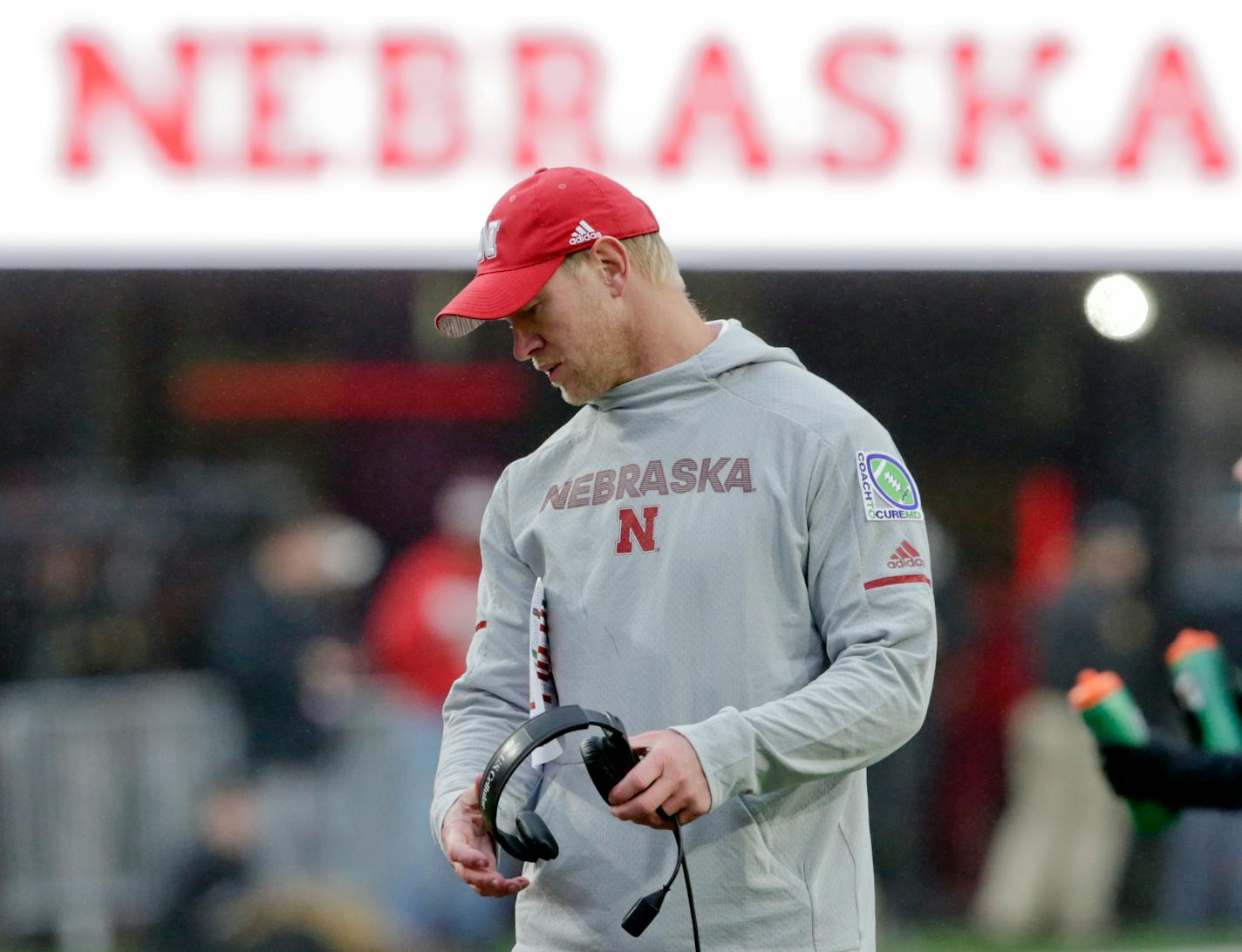 Nebraska head coach Scott Frost