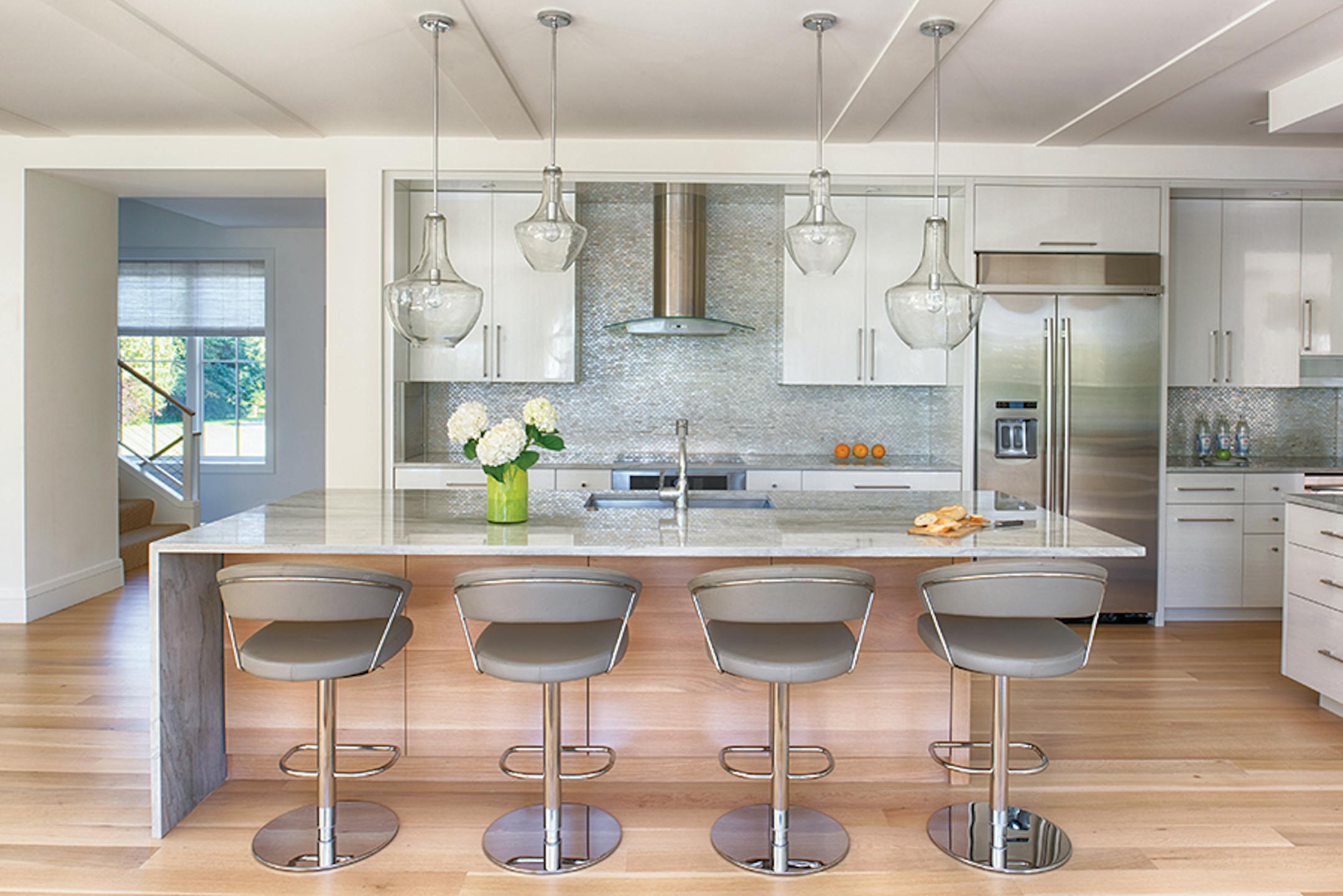 Project Dom. Subtle personal touches in this new home honor the family's Eastern European heritage, by Swan Architecture.