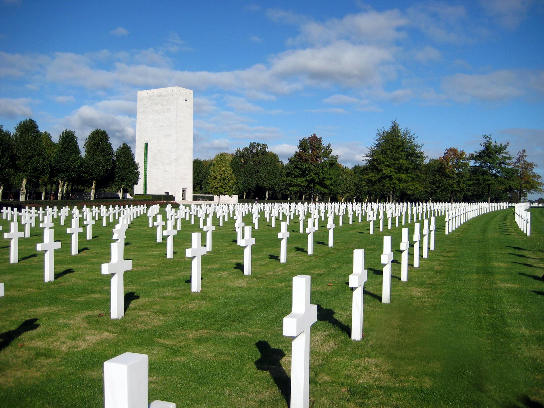 Photo by Jim ThielmanMARGRATEN, Holland. The 8,301 graves at the Netherlands American Military Cemetery and Memorial are not just white crosses. Each grave is adopted by locals, who bring flowers and attend memorial services.