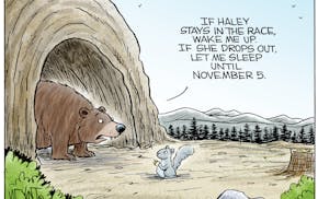 Editorial cartoon: Election season hibernation