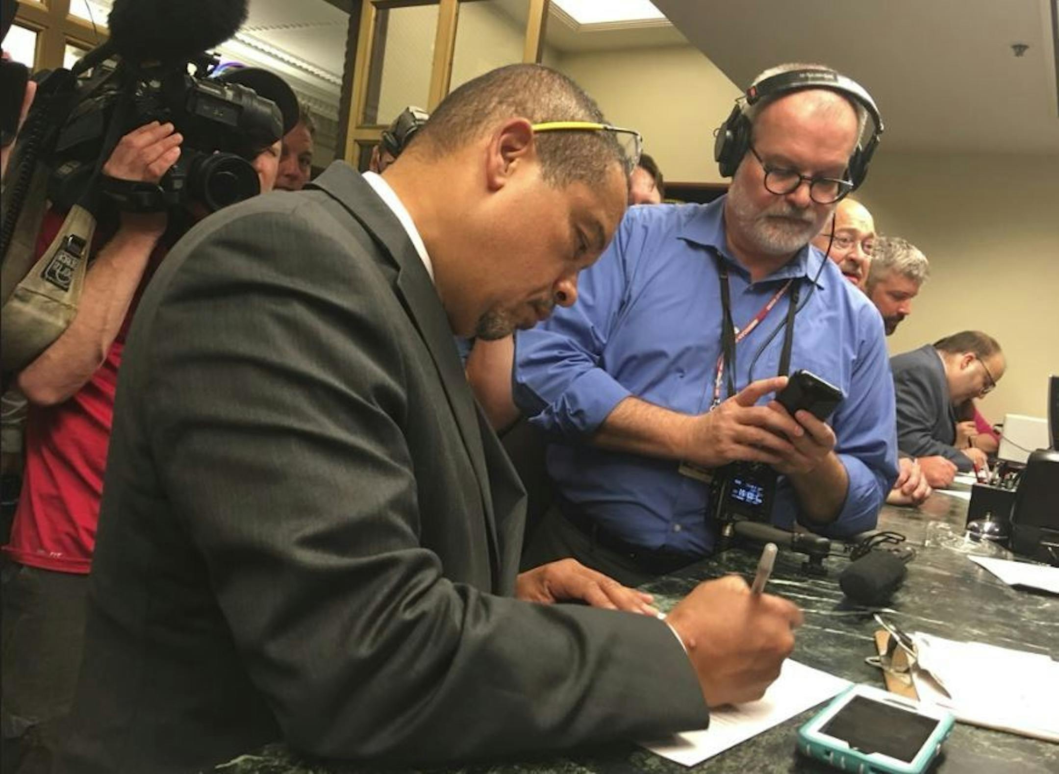 Democratic U.S. Rep. Keith Ellison files to run for Minnesota attorney general.