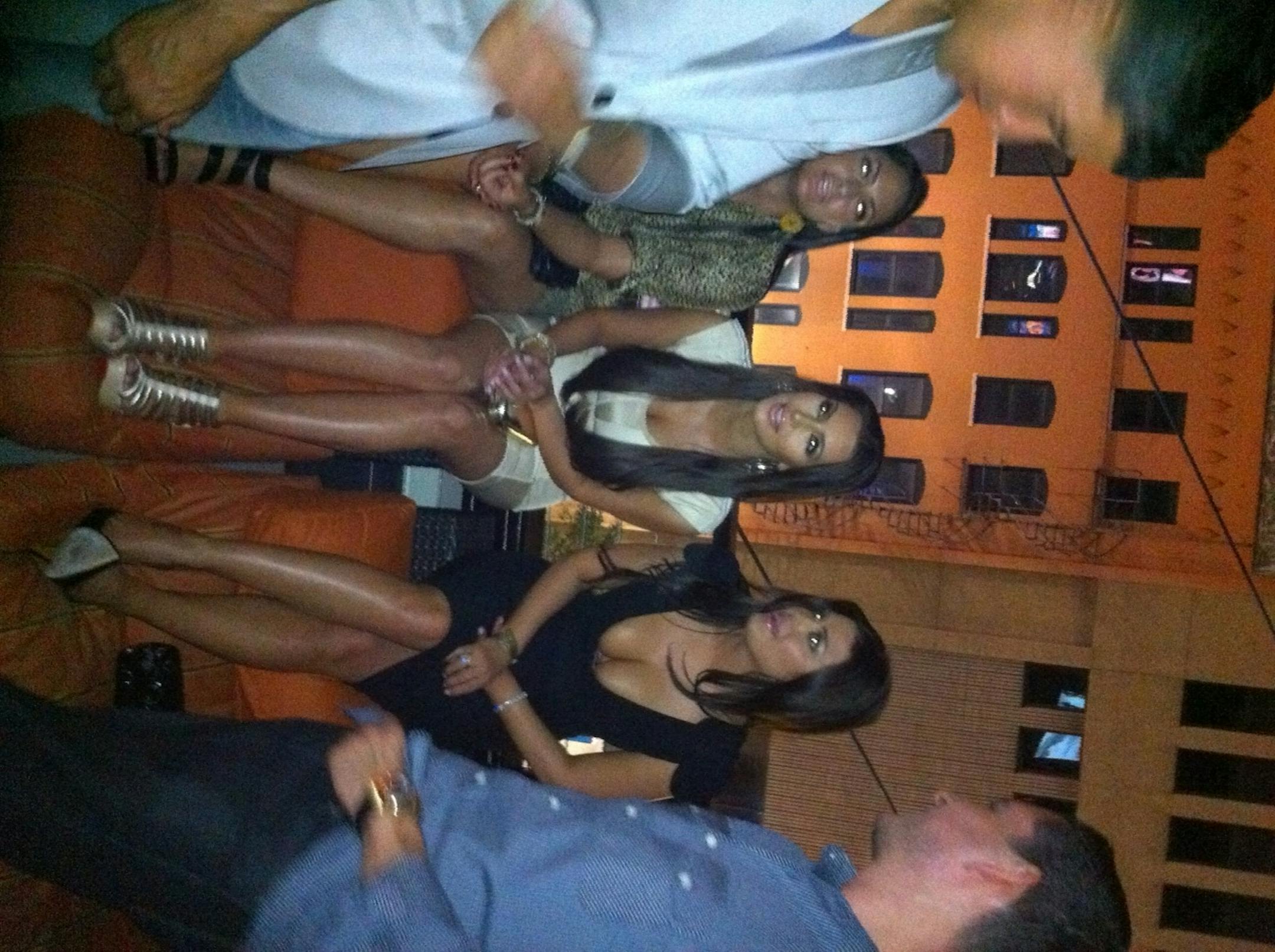 Kim Kardashian, gold ankle-high shoes and all, enjoys the summer might atop SEVEN in downtown Minneapolis.