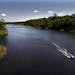 Minneapolis/May 16, 2009/10:30AM Fishermen sped along the St. Croix River near Osceola, WI. in search of a productive spot to fish. The St. Croix is a