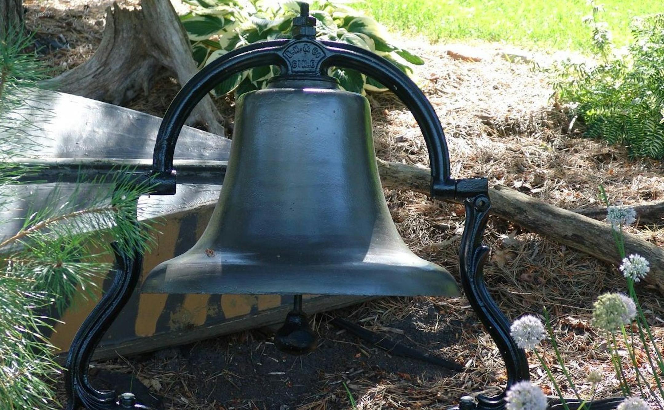 This 1800s bell was stolen from the shoreline property of a Lake Sarah home in Independence.