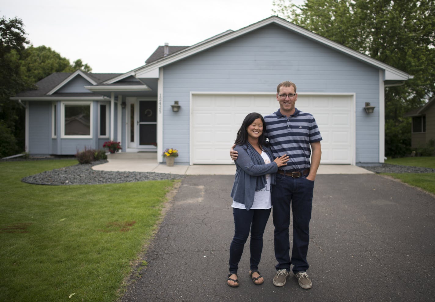 Jason and Kelli Biederwolf were photographed outside their Maple Grove home, which sold after only being listed on the market for three days. ] Aaron Lavinsky &#x2022; aaron.lavinsky@startribune.com May home sales in the Twin Cities metro posted another double-digit gain, according to monthly data from the Minneapolis Area Association of Realtors. Jason and Kelli Biederwolf got an offer on their house within three days of putting it on the market and they're starting to pack up. They met with re