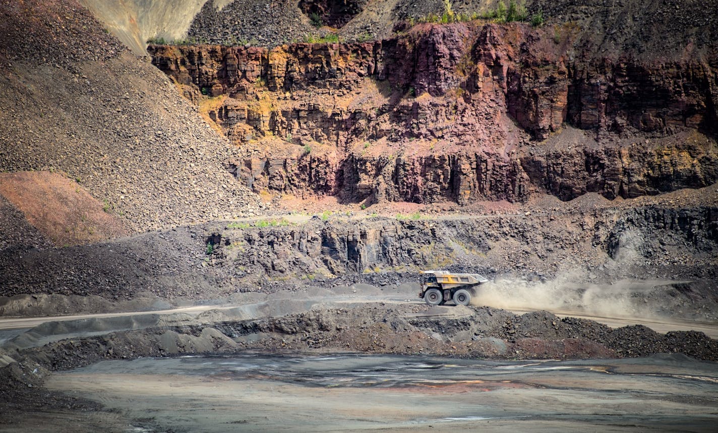 This is the MINNTAC taconite mine in Mountain Iron, Minn.